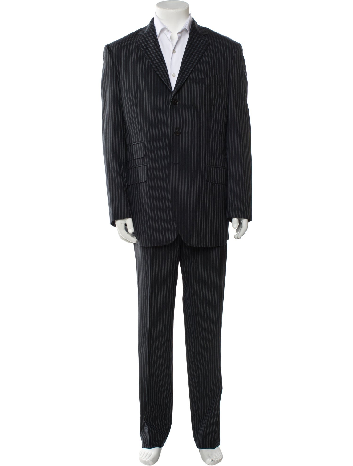 Etro Virgin Wool Striped Two-Piece Suit