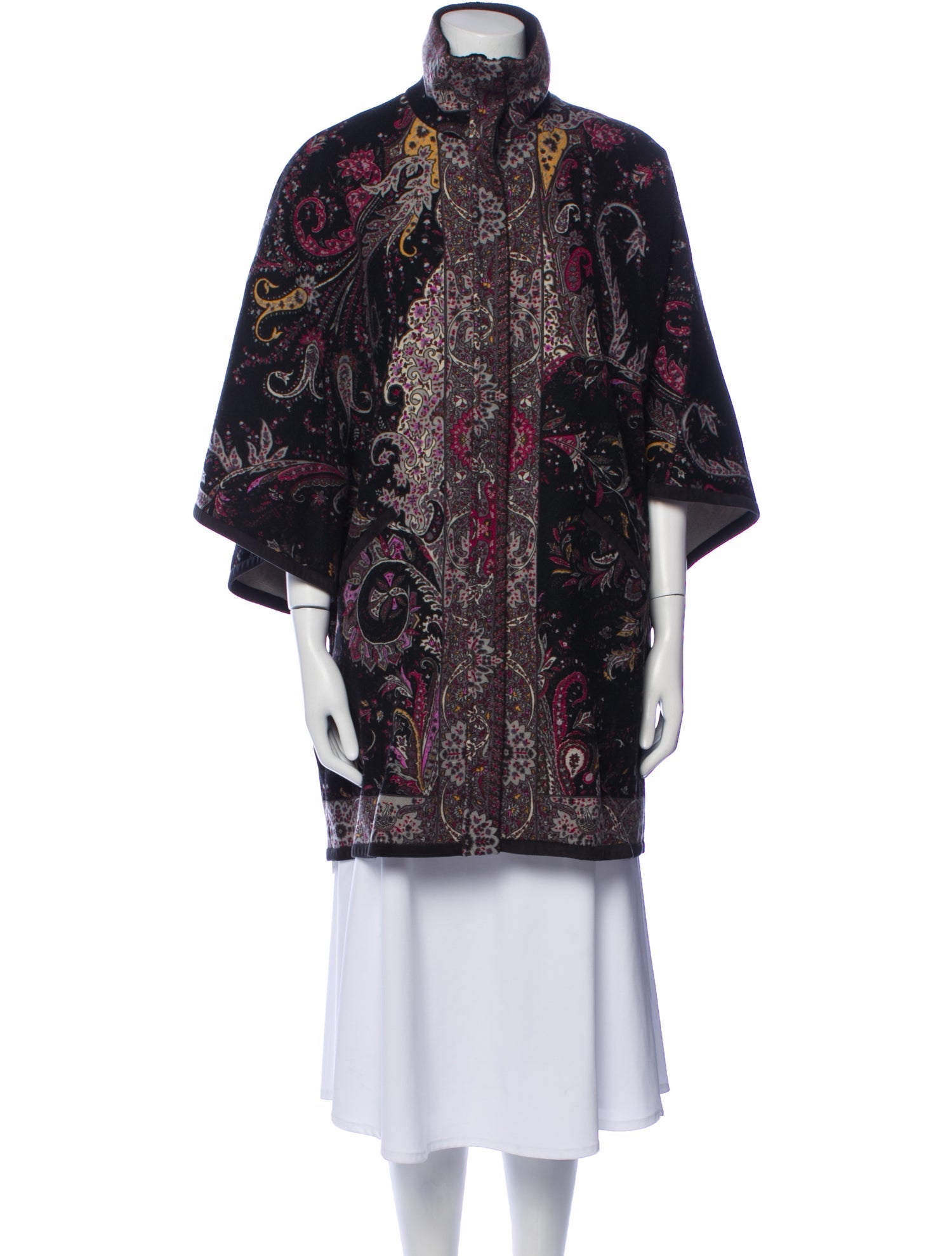 Etro Wool Paisley Print Coat