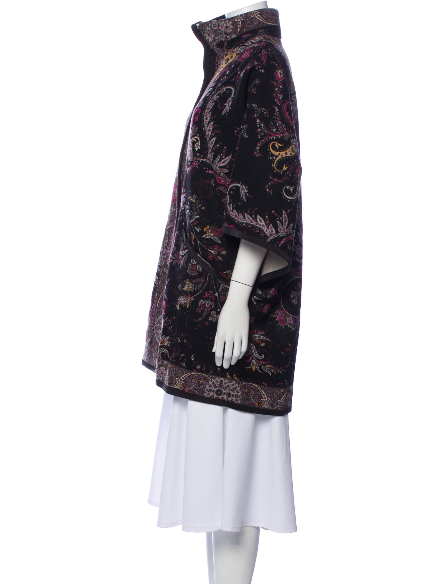 Etro Wool Paisley Print Coat