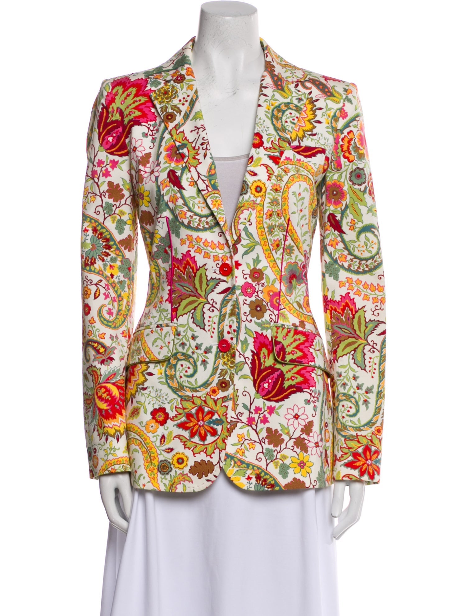 Etro Floral Print Blazer