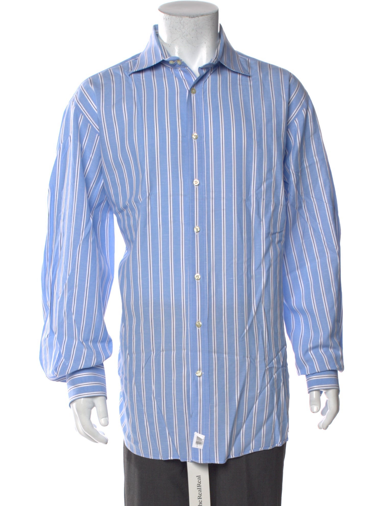 Etro Linen Striped Dress Shirt