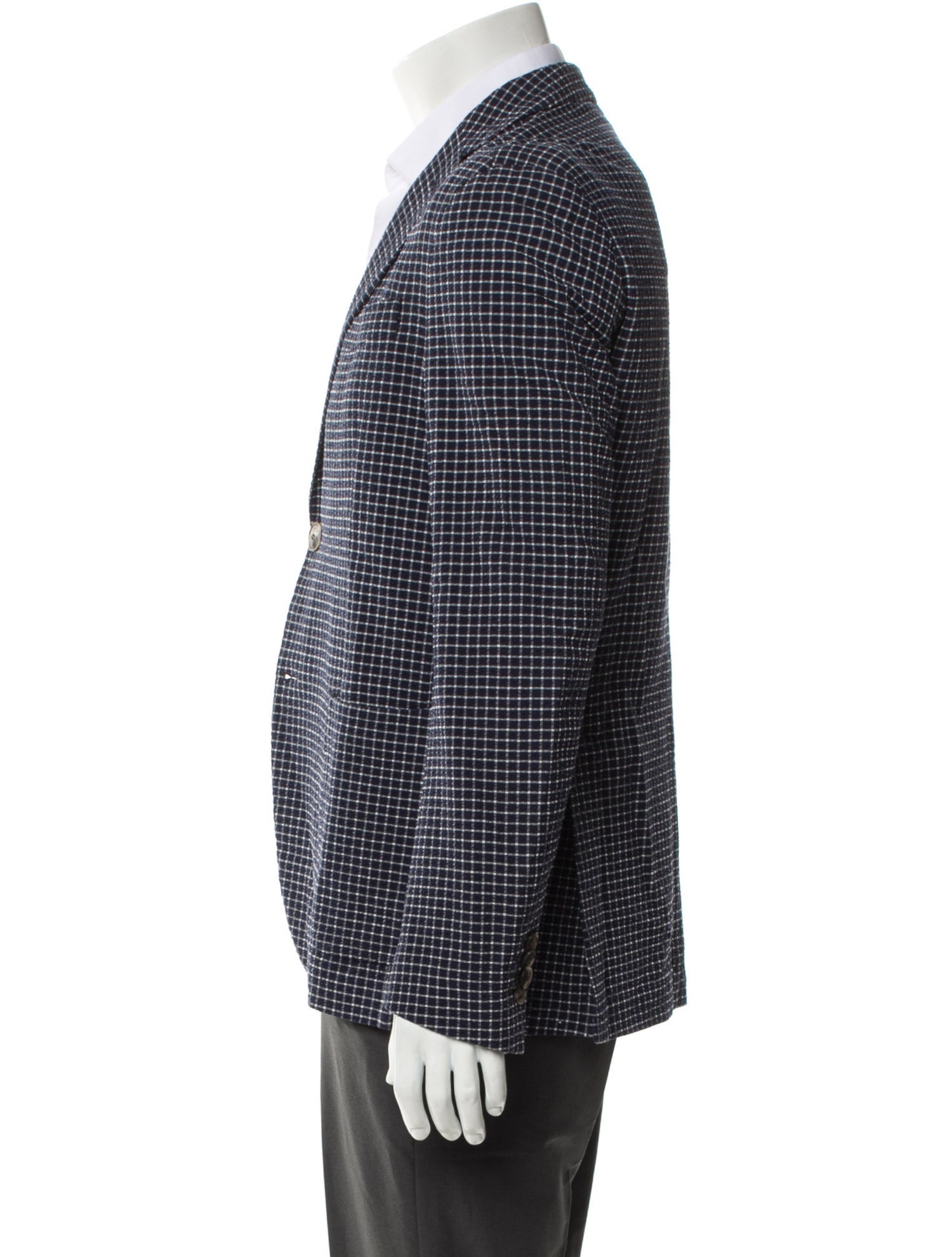 Etro Plaid Print Blazer