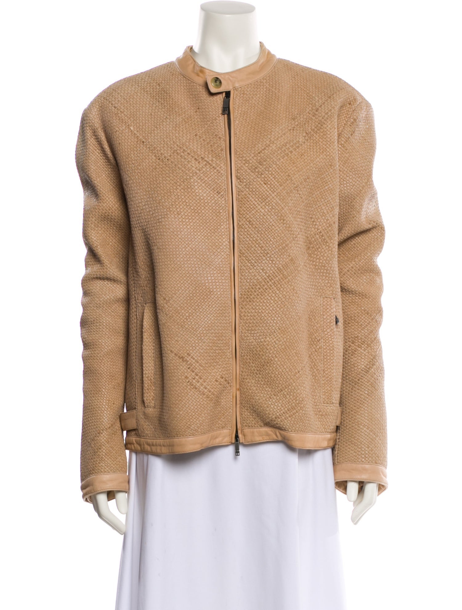 Etro Lambskin Faux Fur Jacket