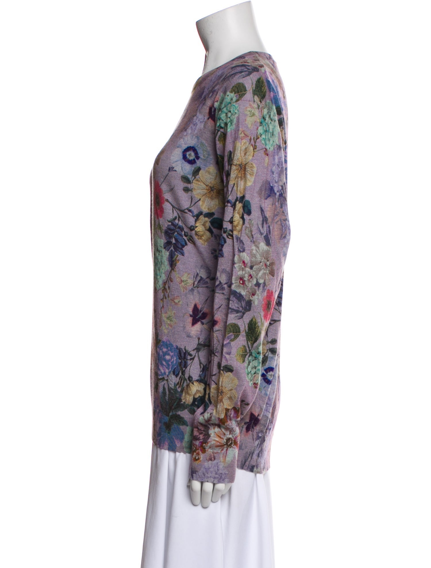 Etro Silk Floral Print Sweater