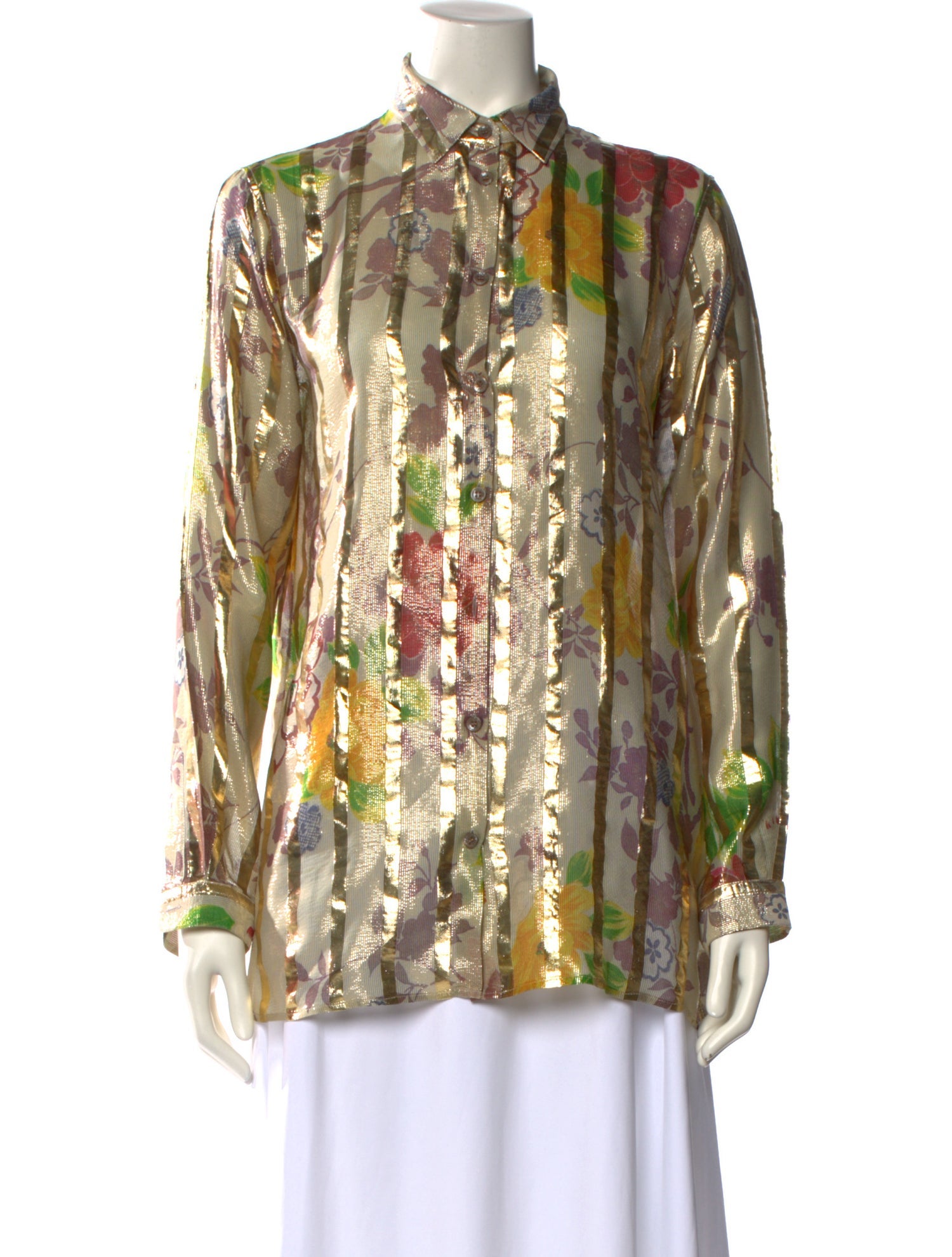 Etro Silk Floral Print Blouse