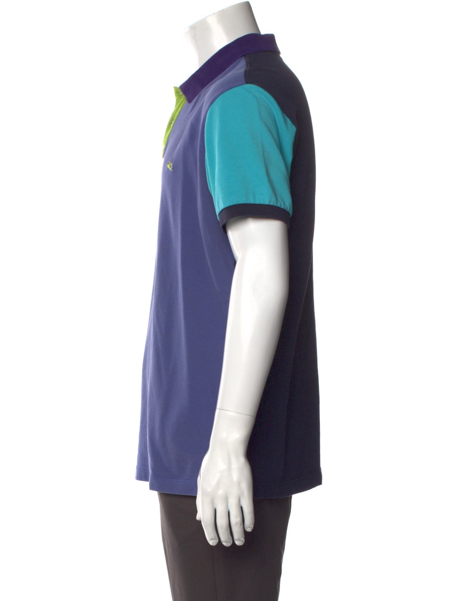 Etro Colorblock Pattern Short Sleeve Shirt