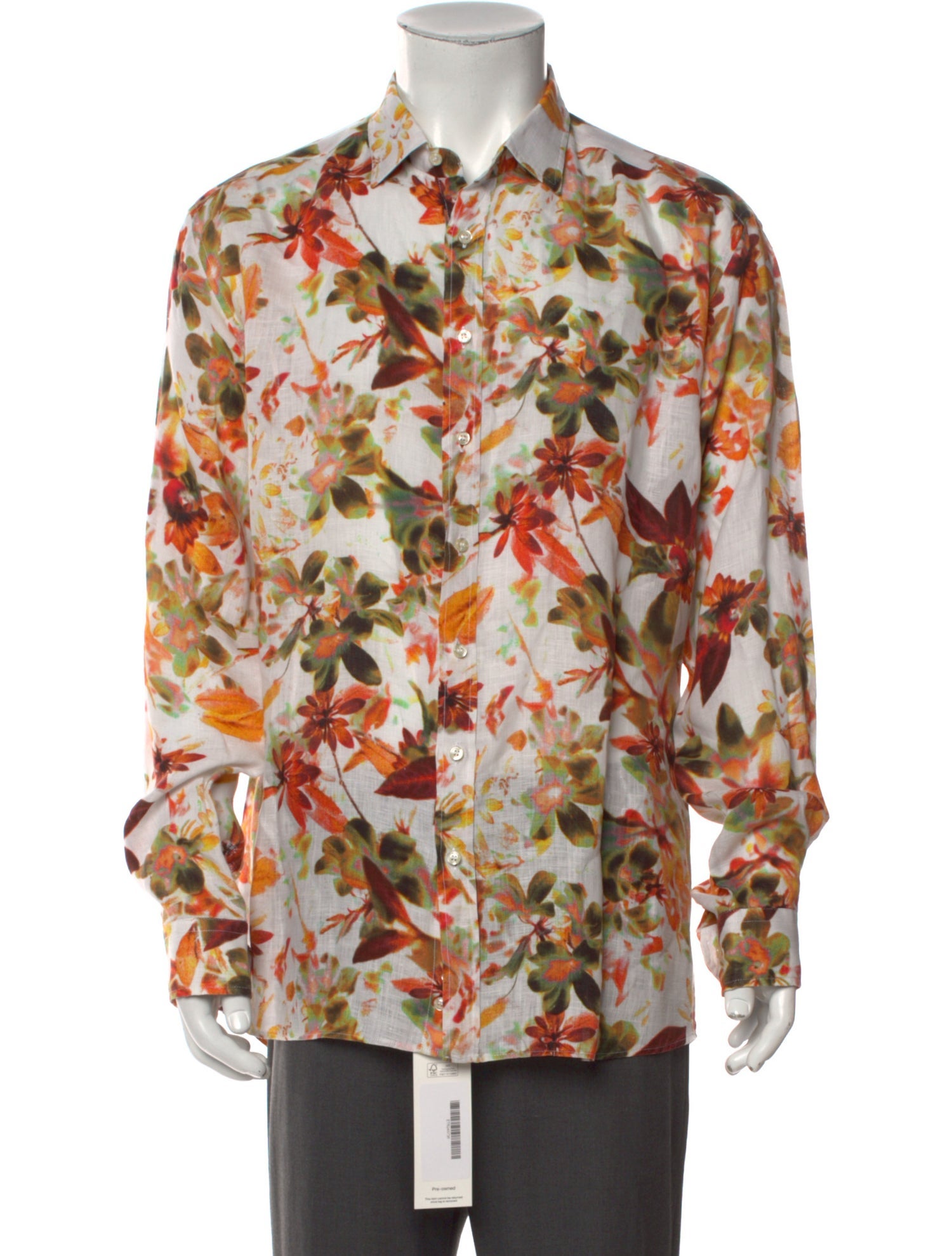 Etro Linen Floral Print Shirt