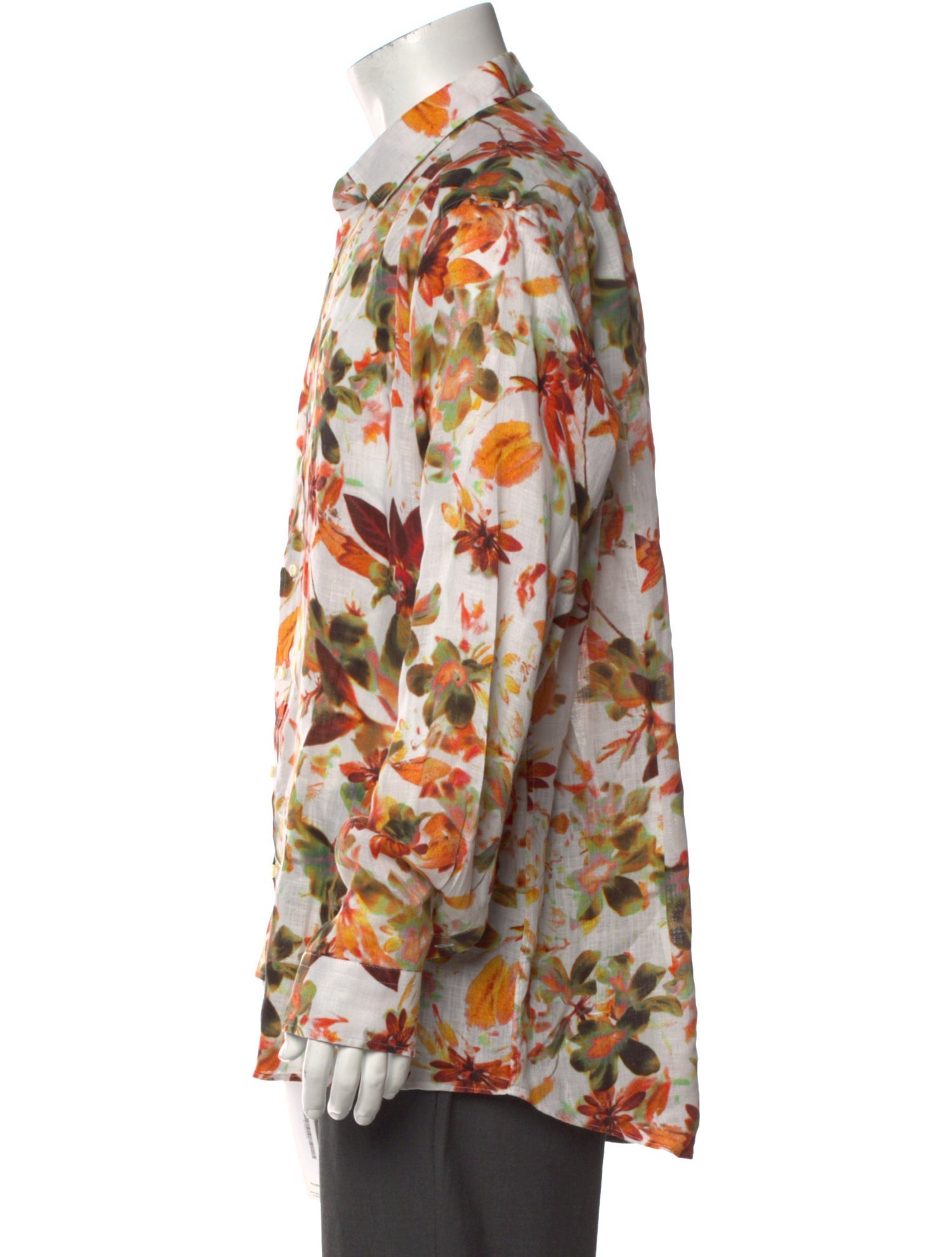 Etro Linen Floral Print Shirt