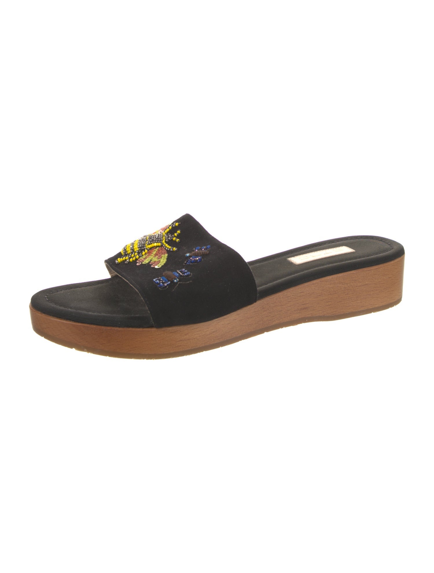 Etro Suede Printed Slides