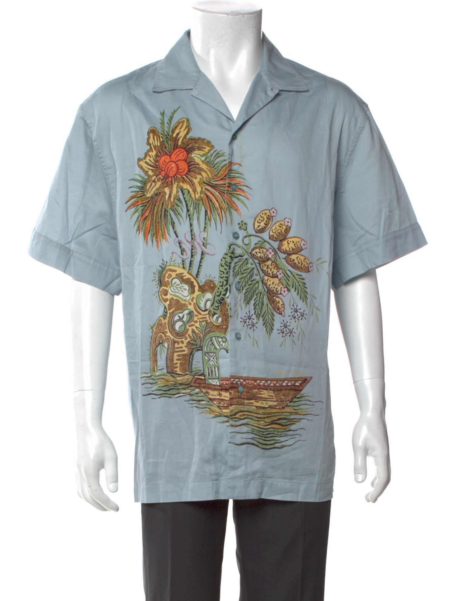 Etro Graphic Print Short Sleeve Shirt