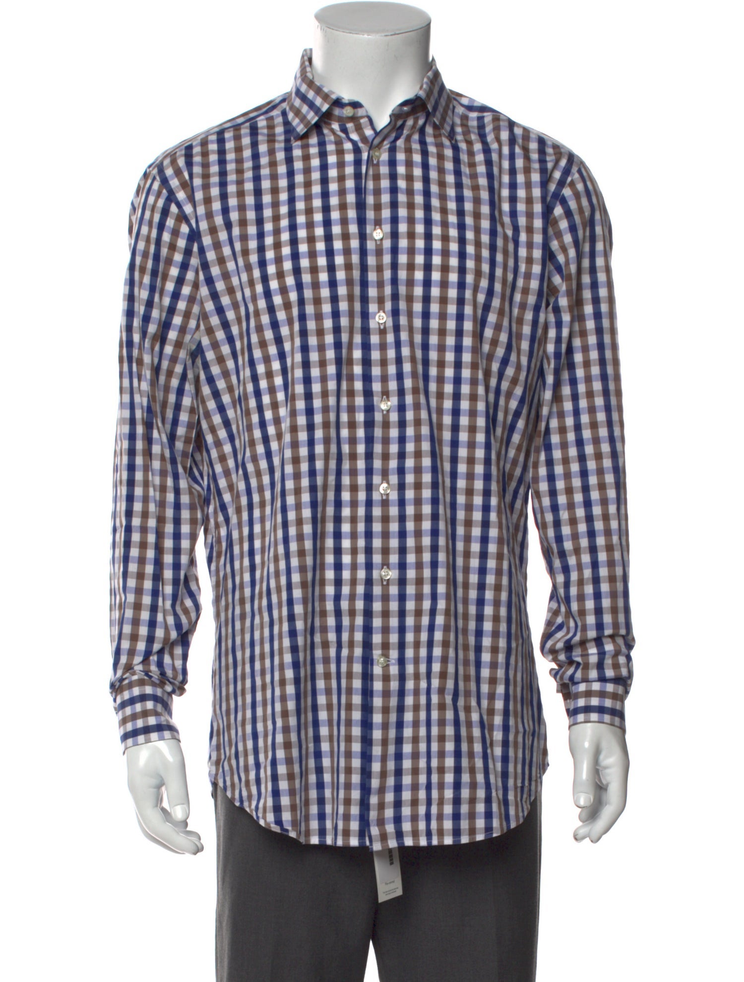 Etro Plaid Print Long Sleeve Jersey