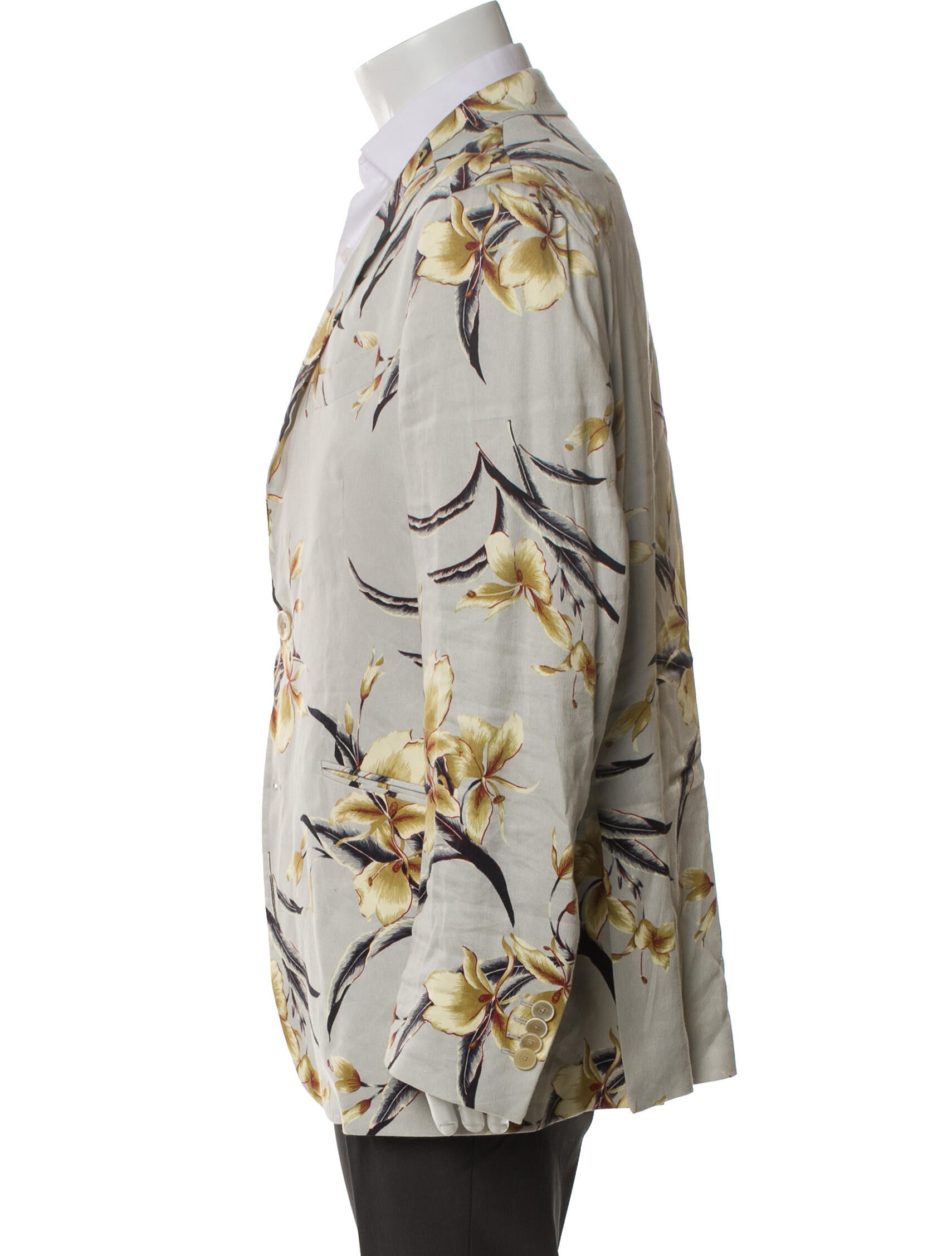 Etro Linen Floral Print Windbreaker