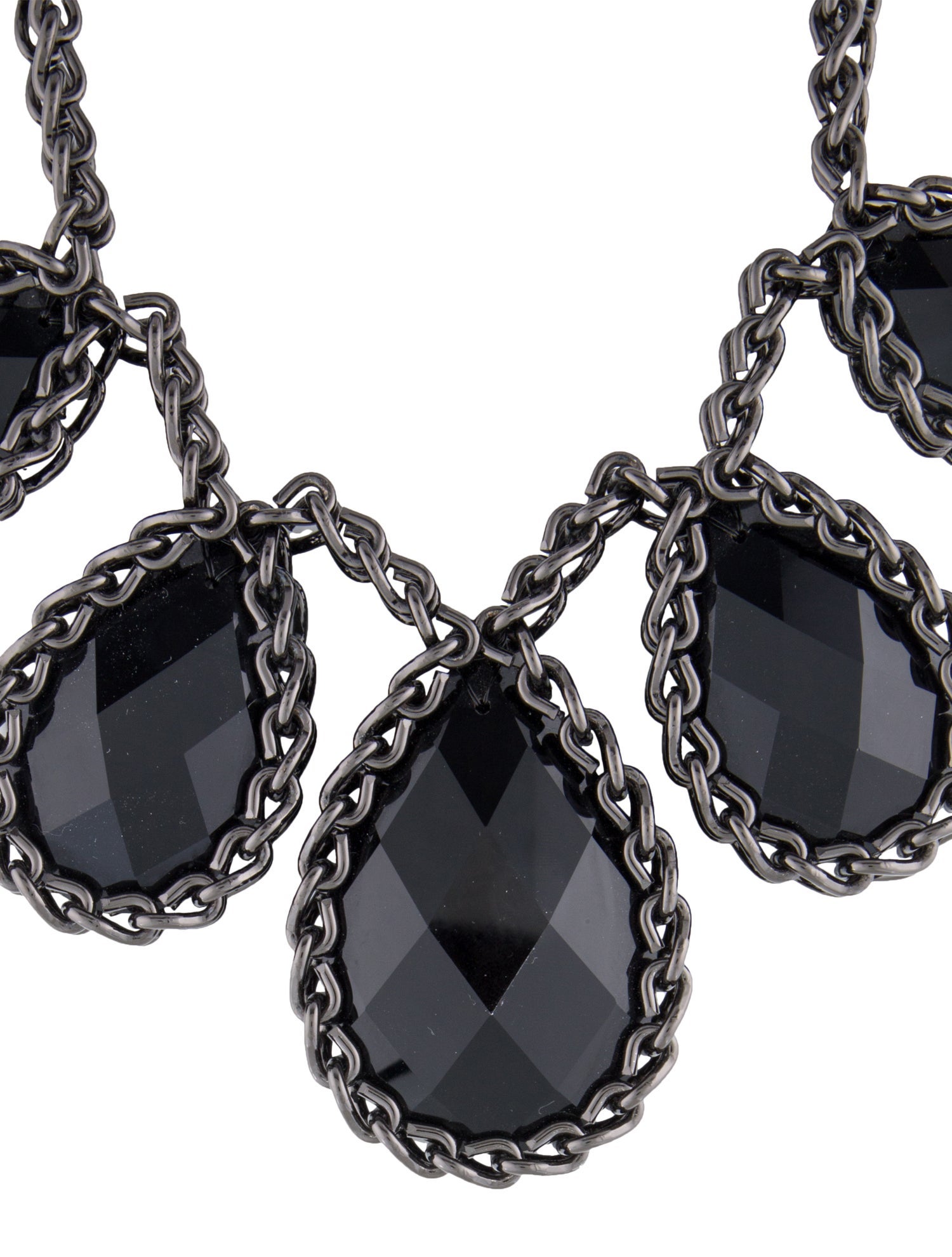 Etro Tear Drop Chain Collar Necklace