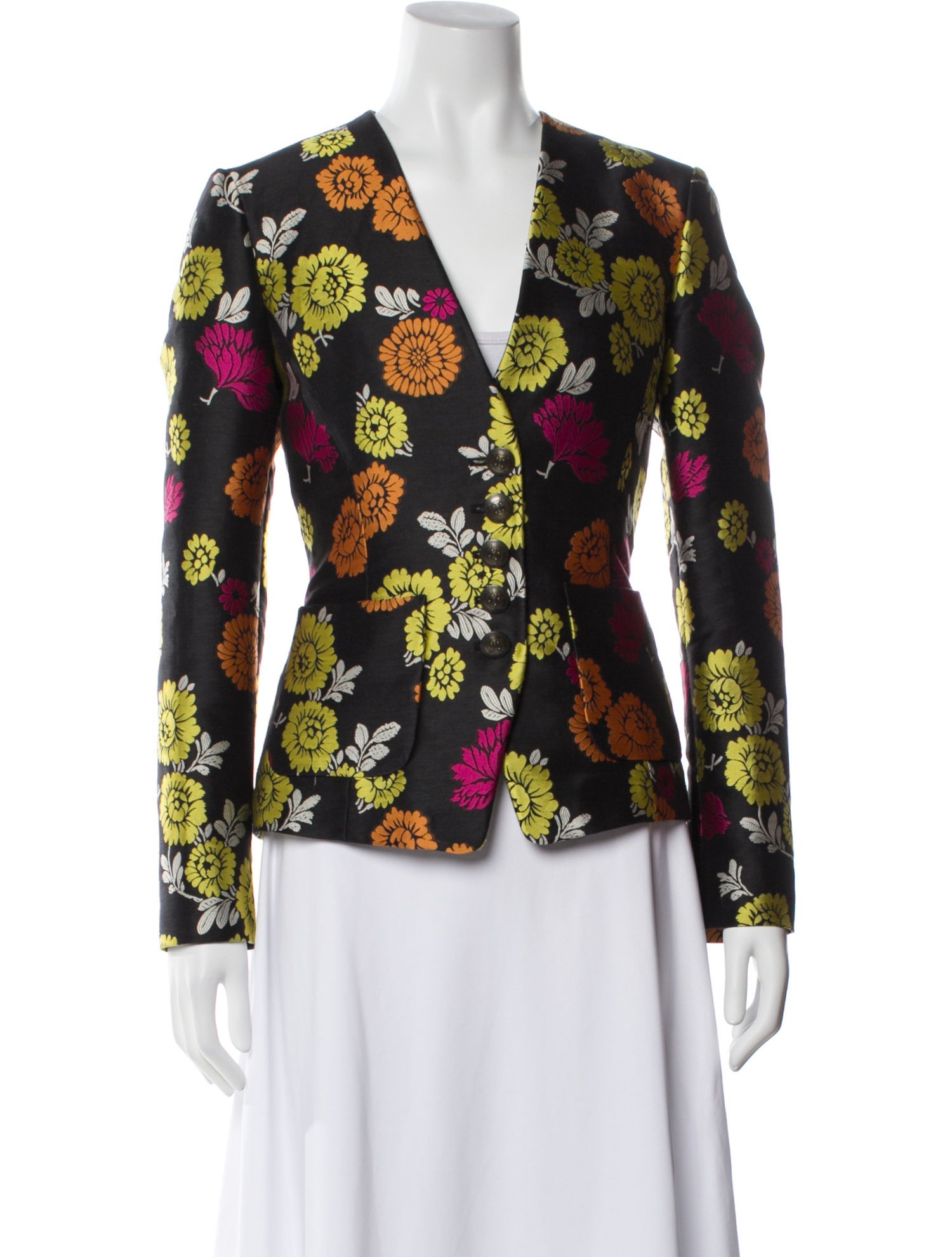 Etro Floral Print Blazer
