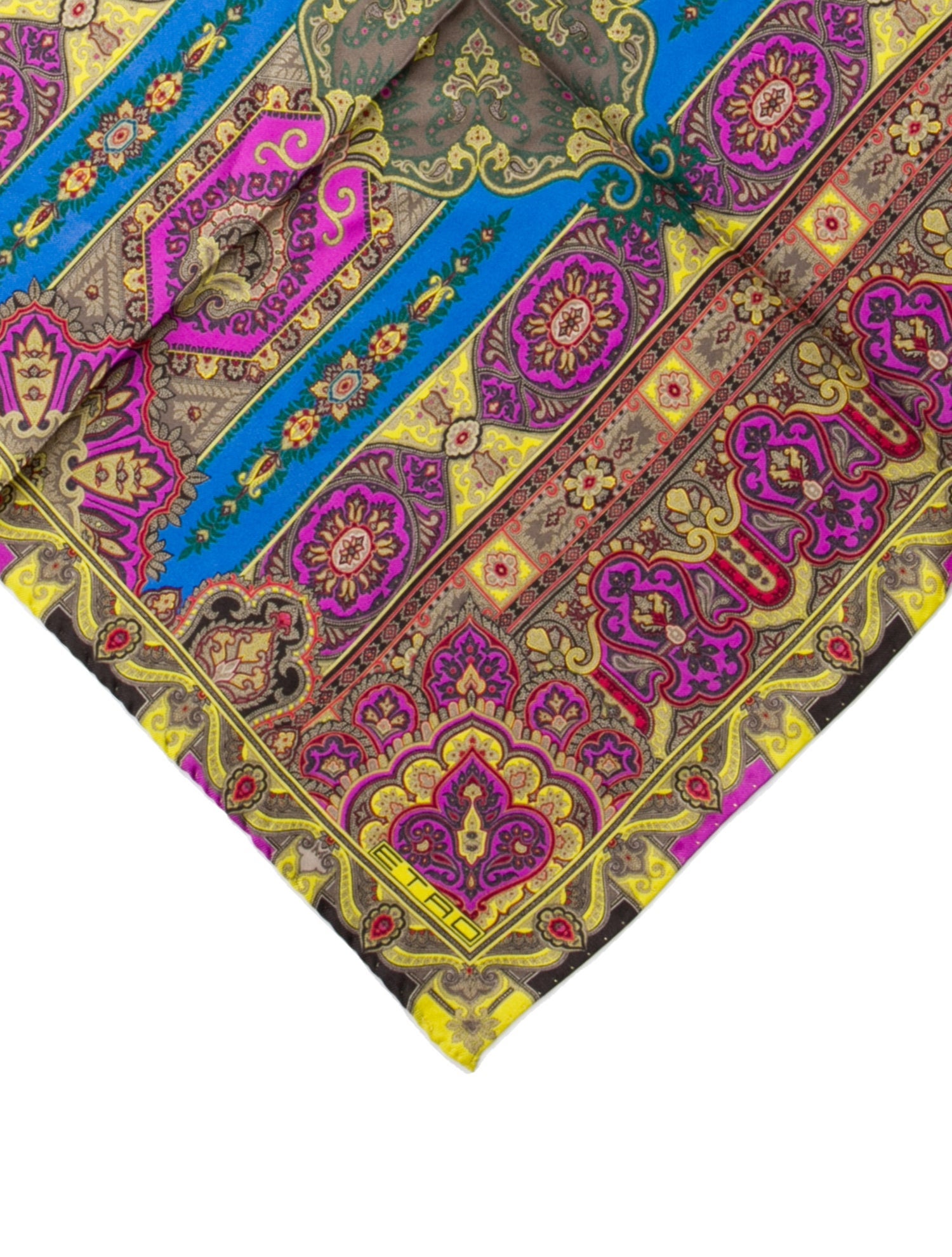 Etro Womens' Silk Patterned Pocket Square w/ Tags