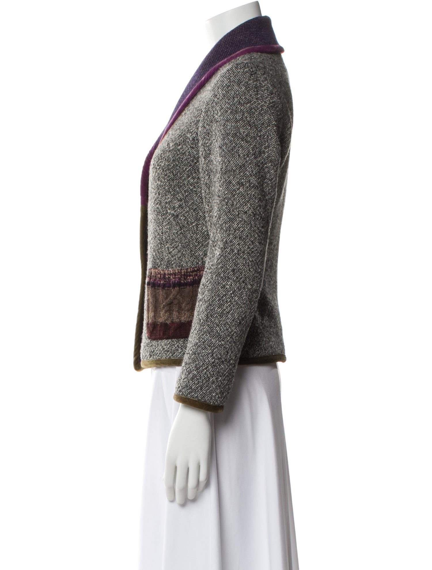 Etro Wool Tweed Pattern Blazer