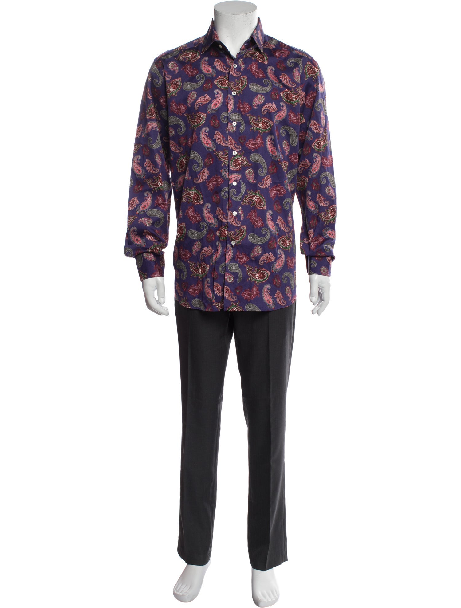 Etro Paisley Print Long Sleeve Shirt
