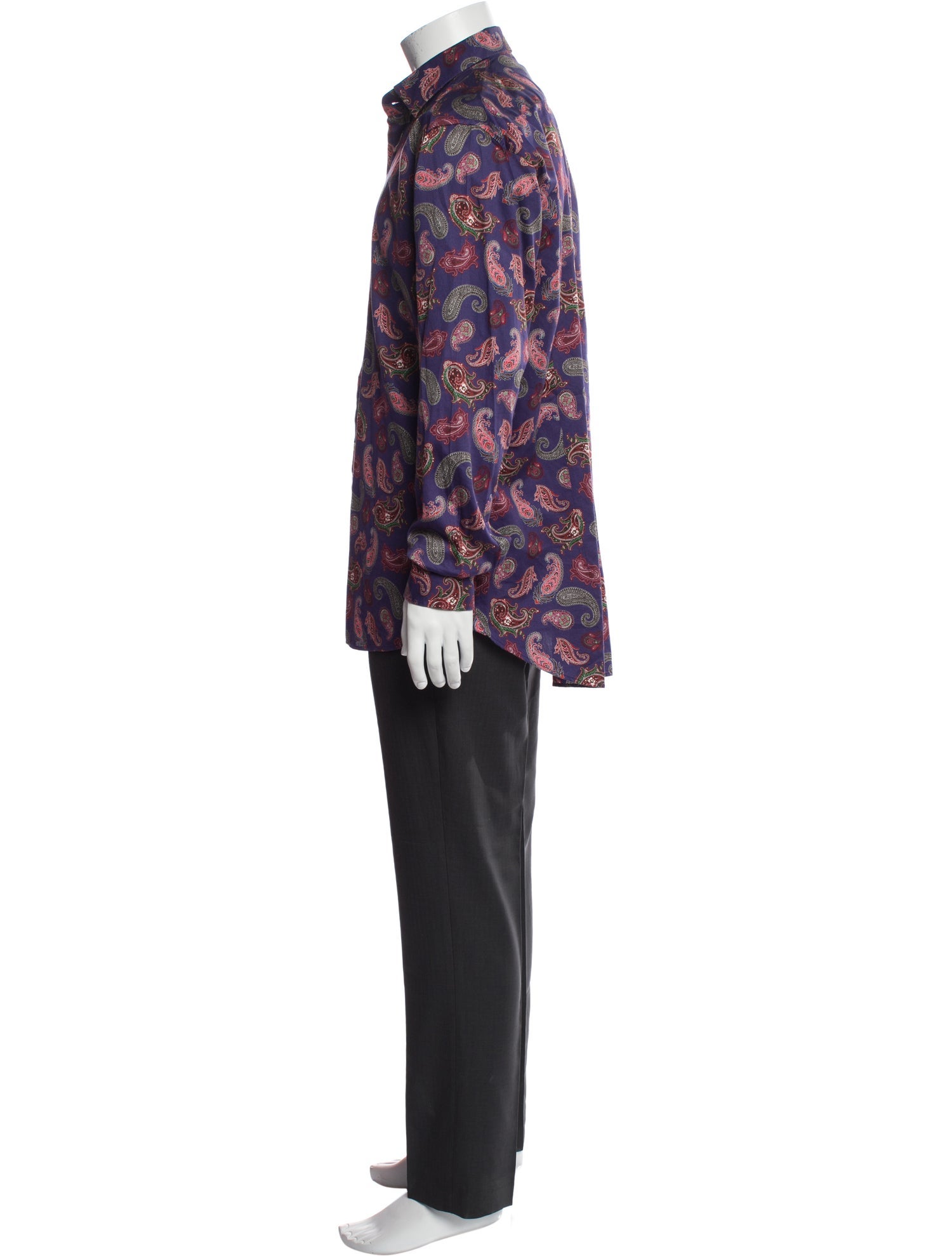 Etro Paisley Print Long Sleeve Shirt