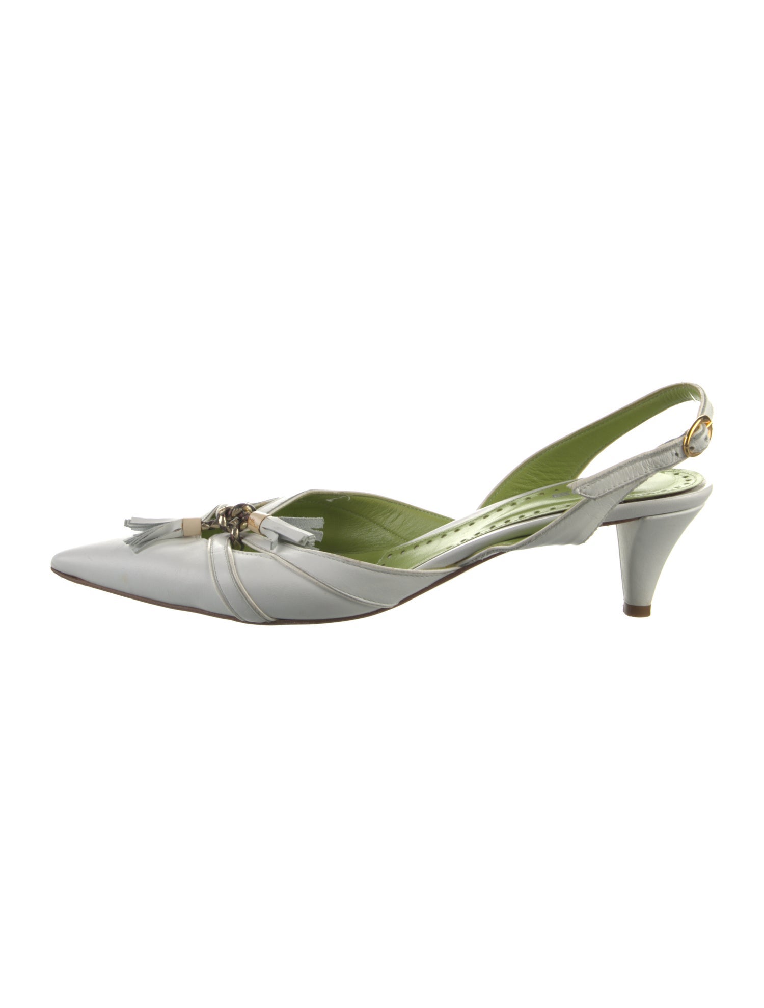 Etro Leather Slingback Pumps