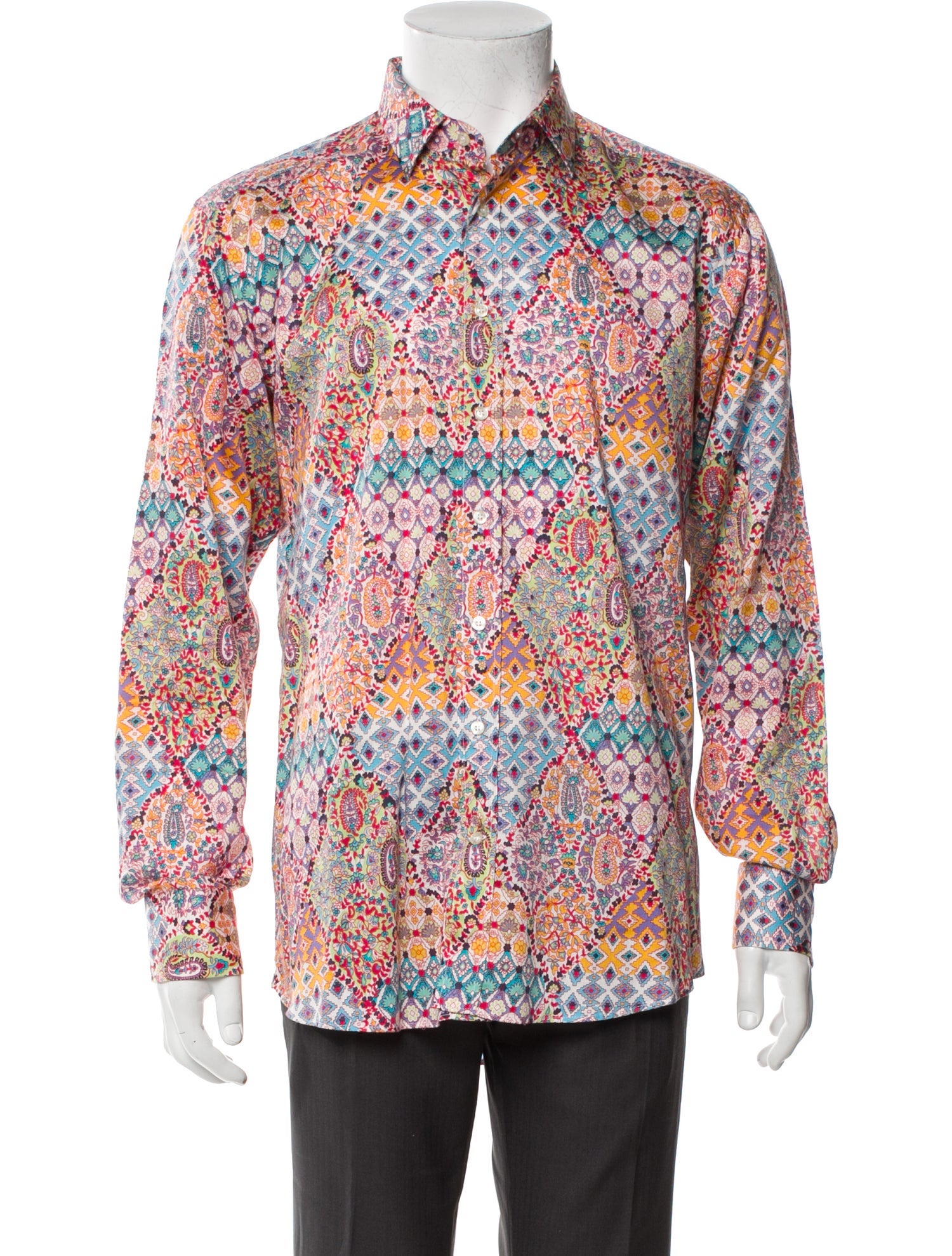 Etro Paisley Print Long Sleeve Shirt
