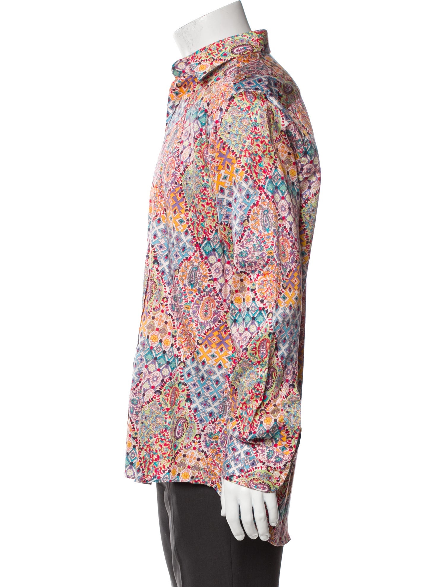 Etro Paisley Print Long Sleeve Shirt