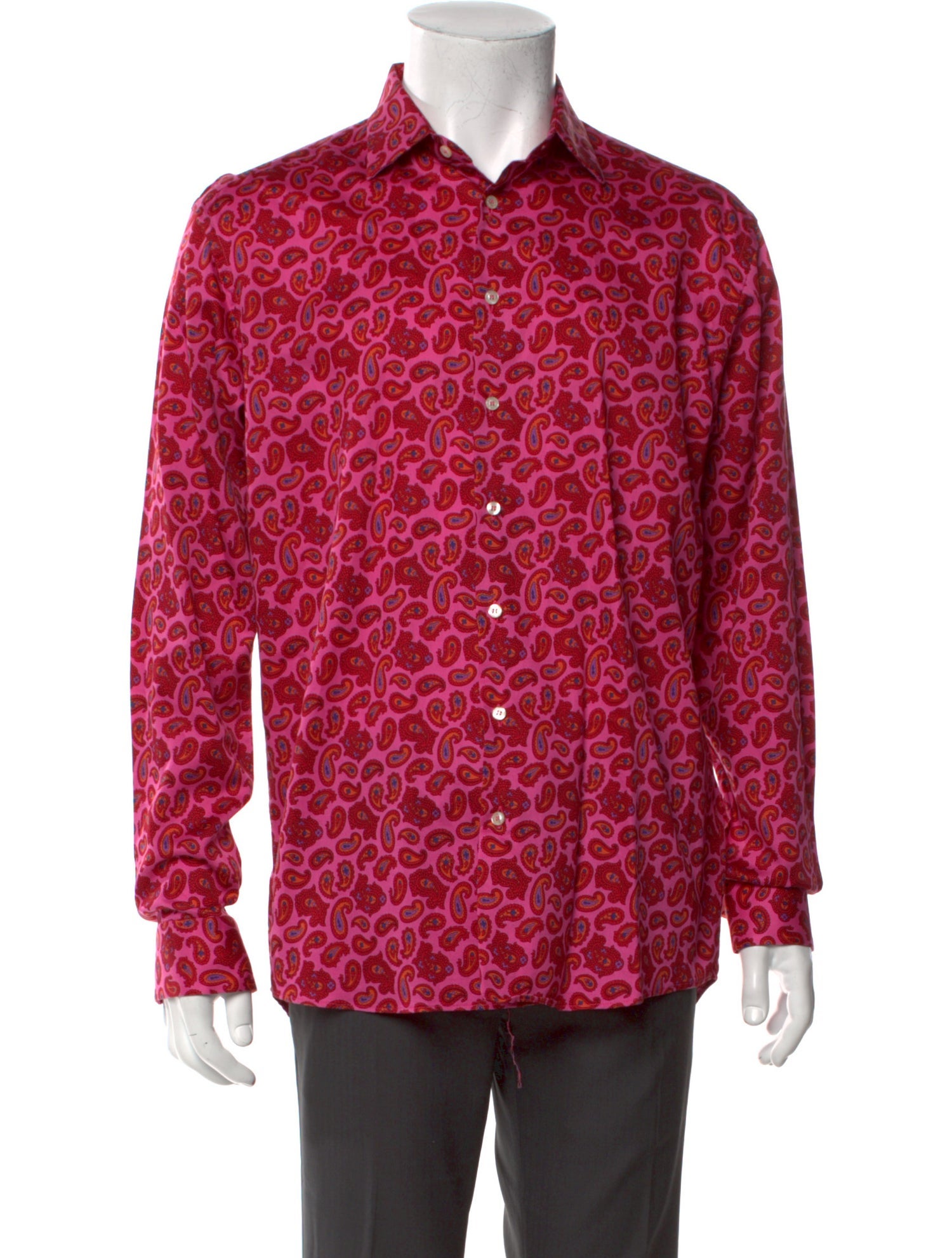 Etro Paisley Print Long Sleeve Shirt