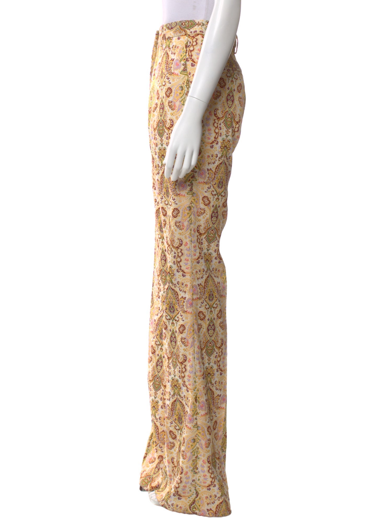 Etro Floral Print Straight Leg Pants