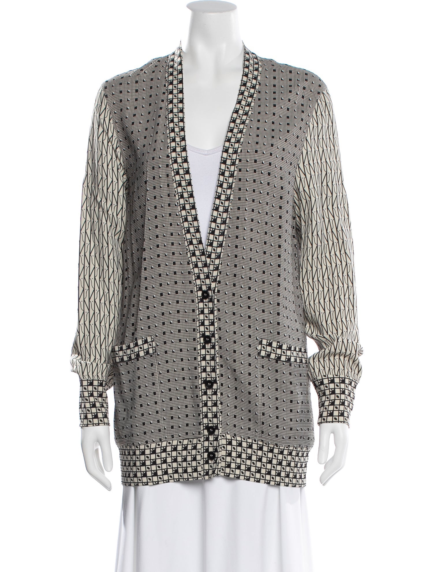 Etro Patterned V-Neck Blouse