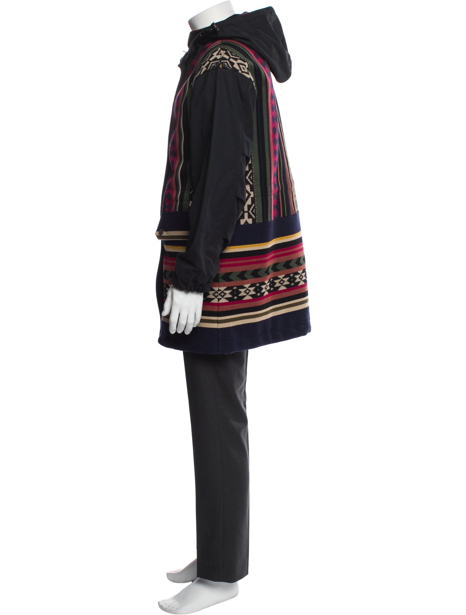 Etro Wool Printed Poncho
