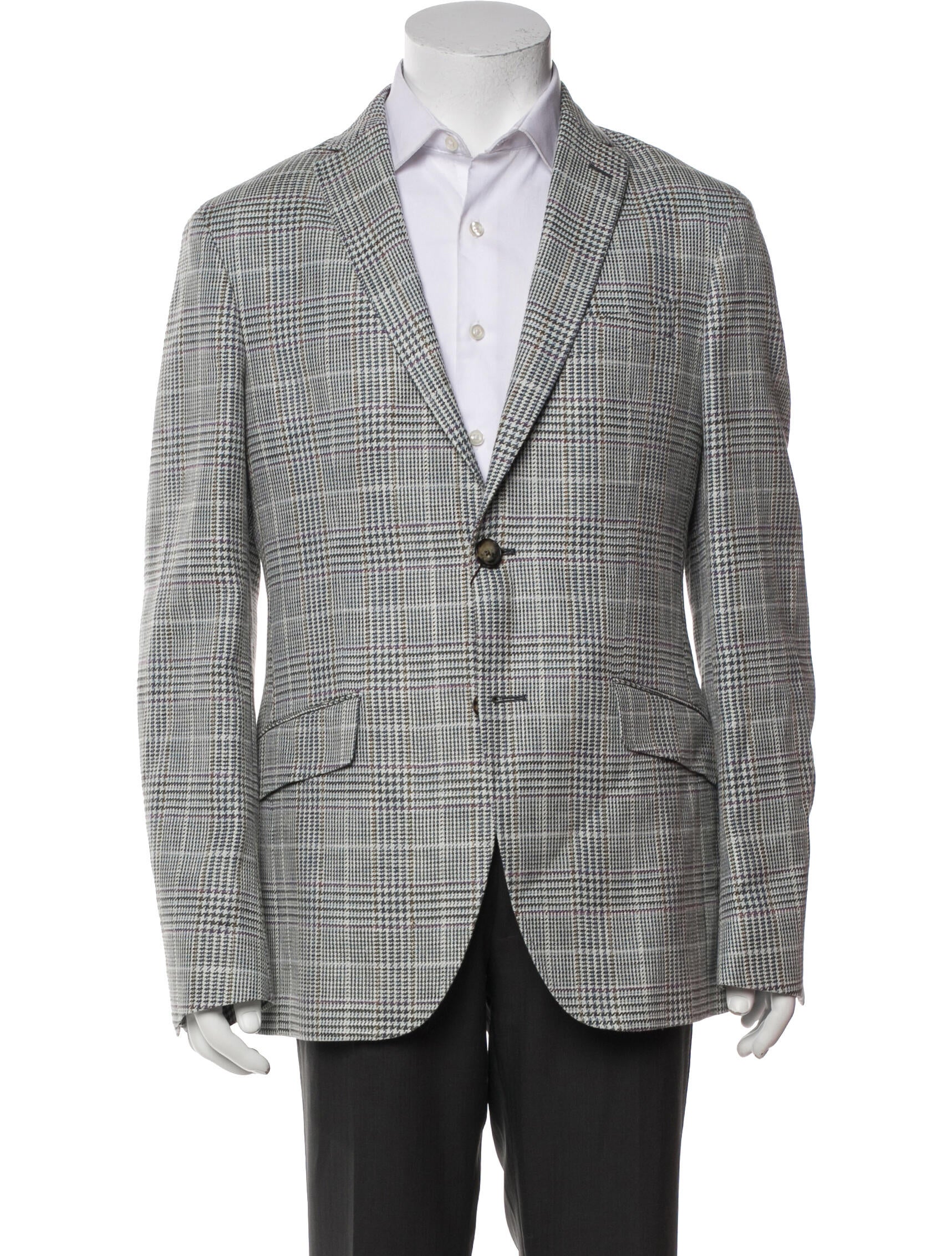 Etro Houndstooth Print Blazer