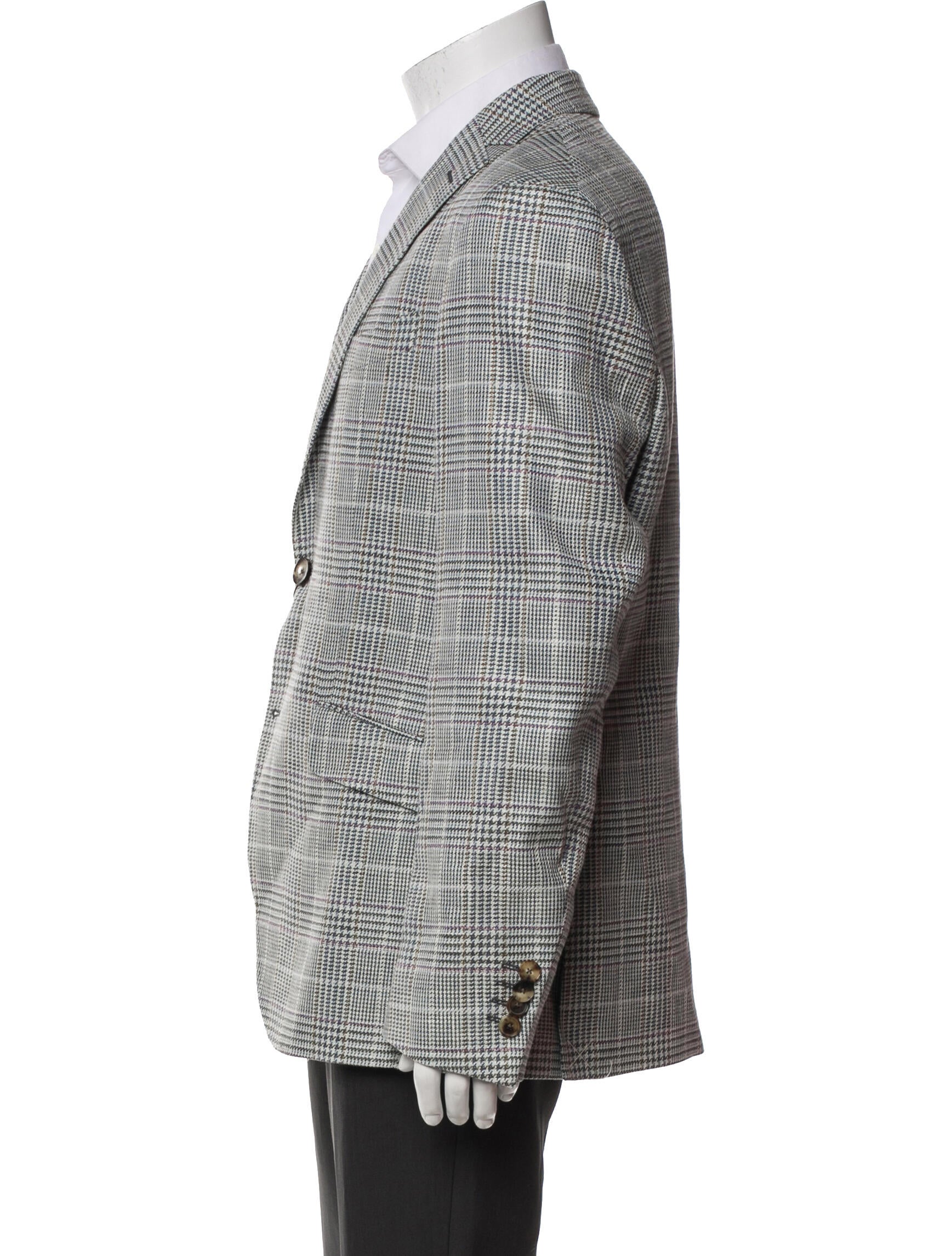 Etro Houndstooth Print Blazer