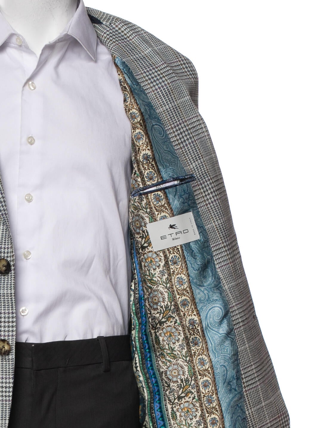 Houndstooth Print Blazer