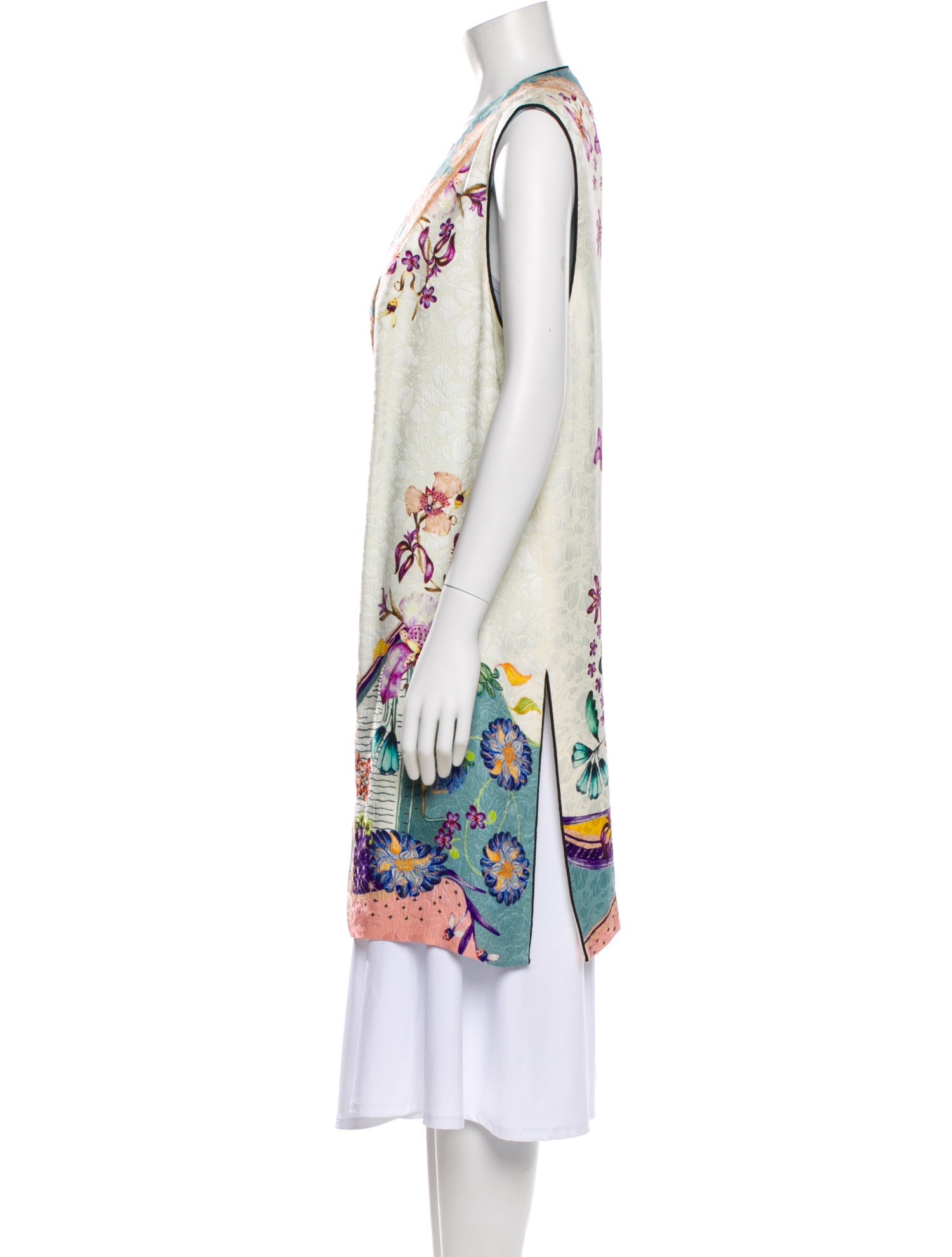 Etro Wool Floral Print Coat