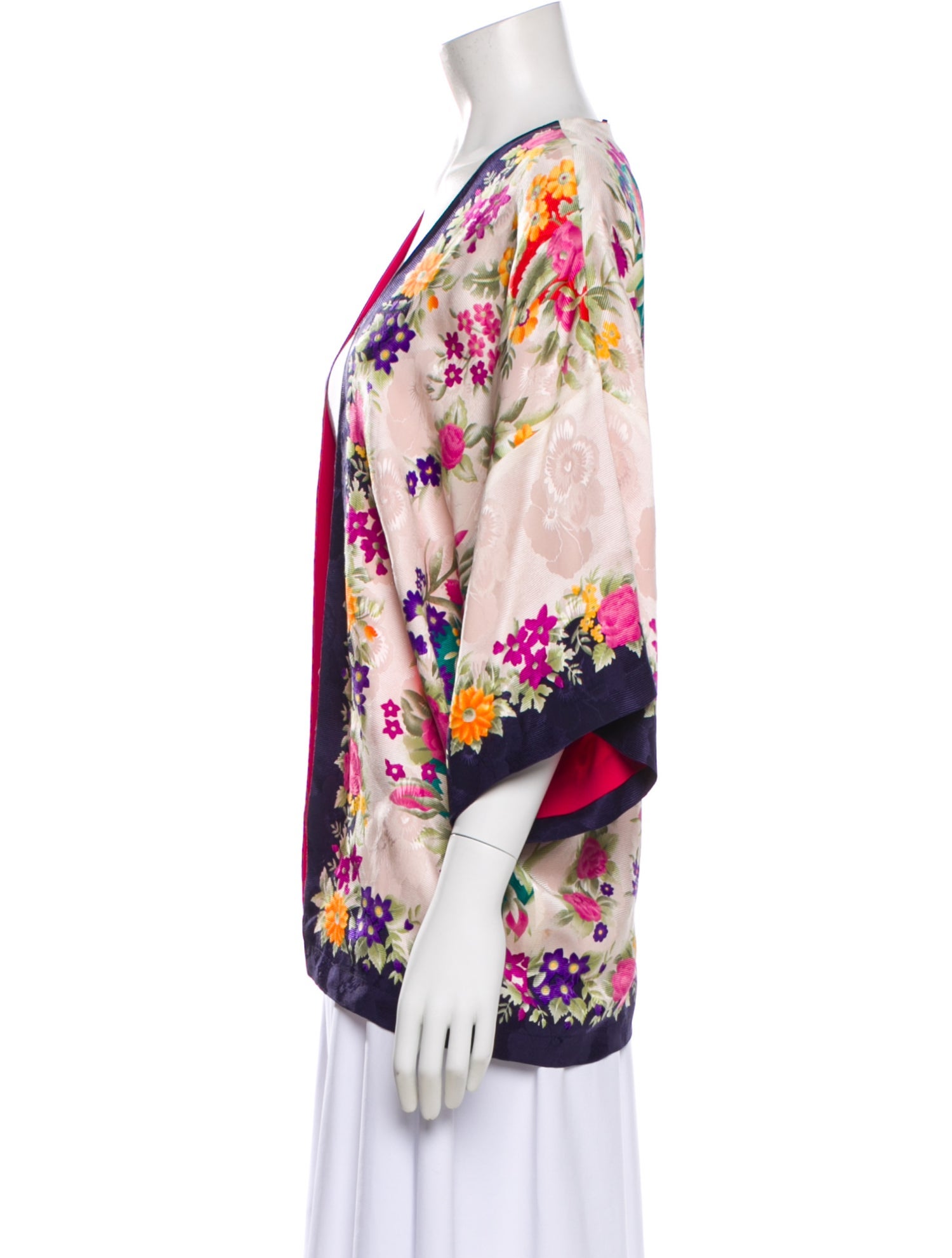 Etro Silk Floral Print Evening Jacket