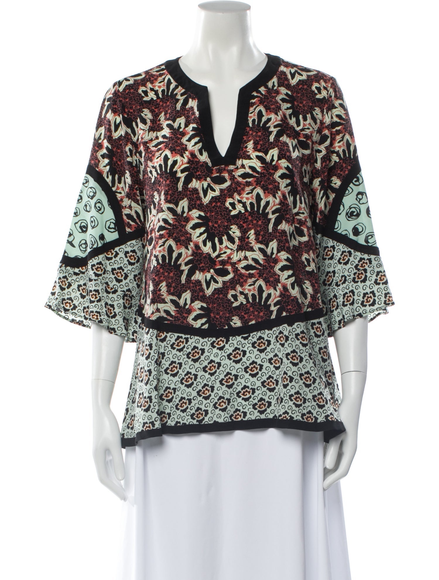 Etro Silk Floral Print Blouse