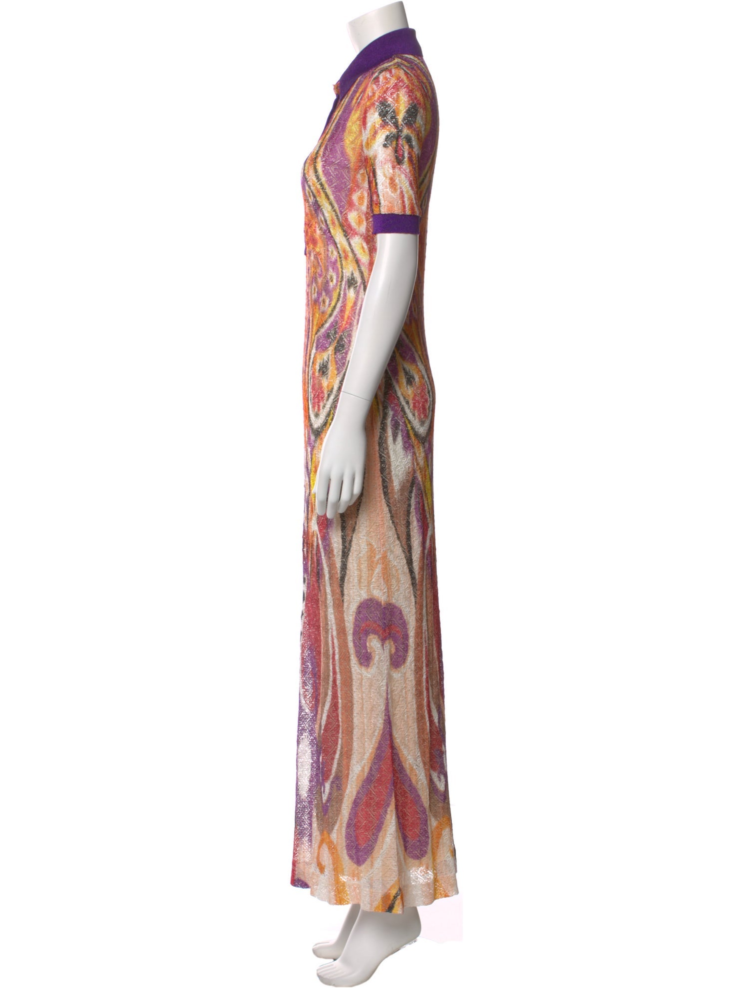 Etro Paisley Print Long Dress