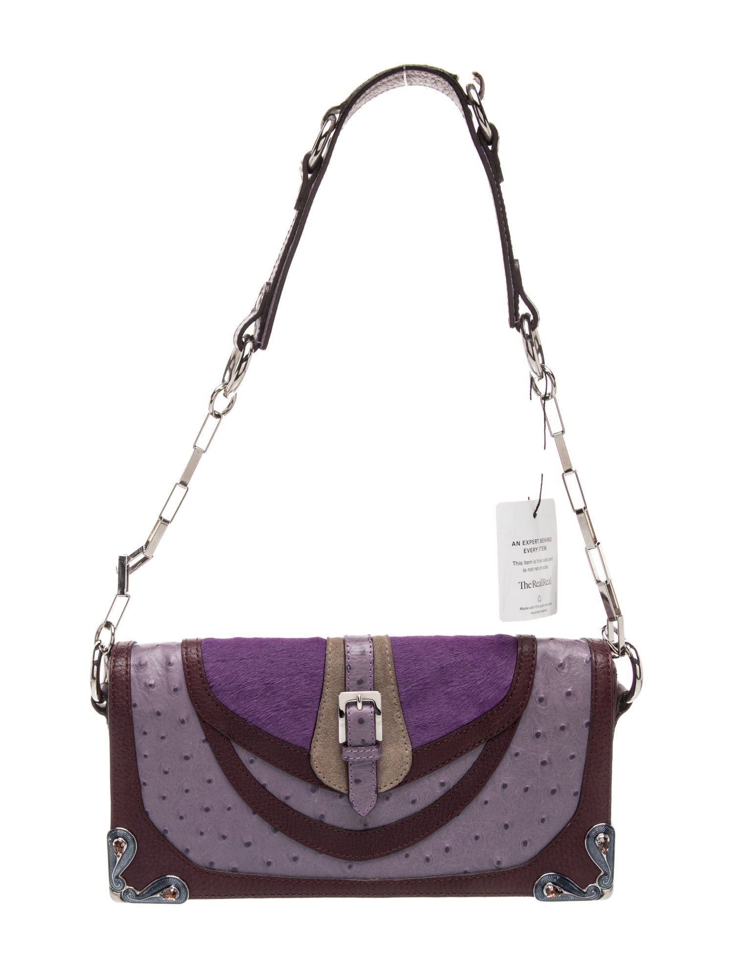 Etro Embossed Leather Shoulder Bag