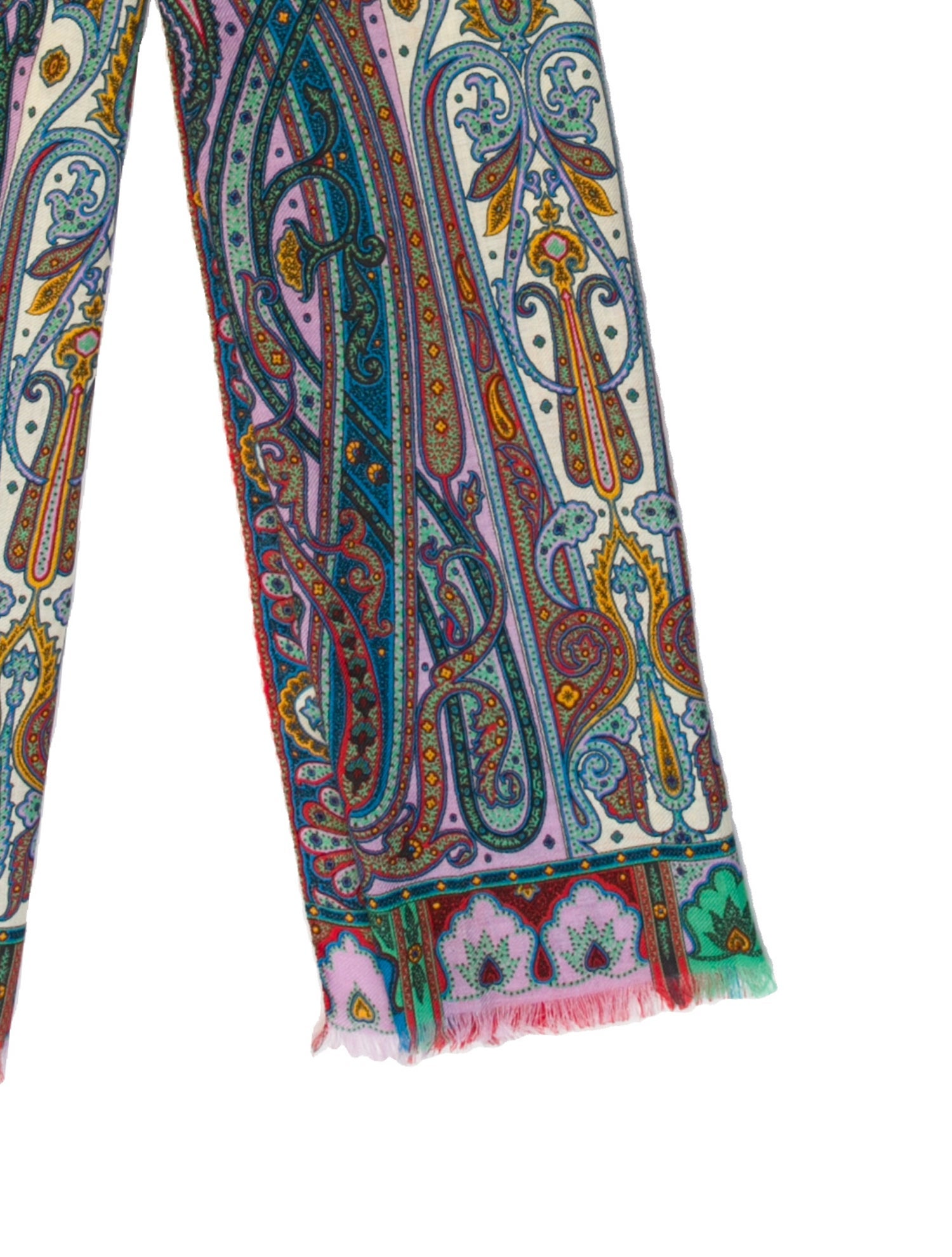 Etro Wool Paisley Print Scarf w/ Tags