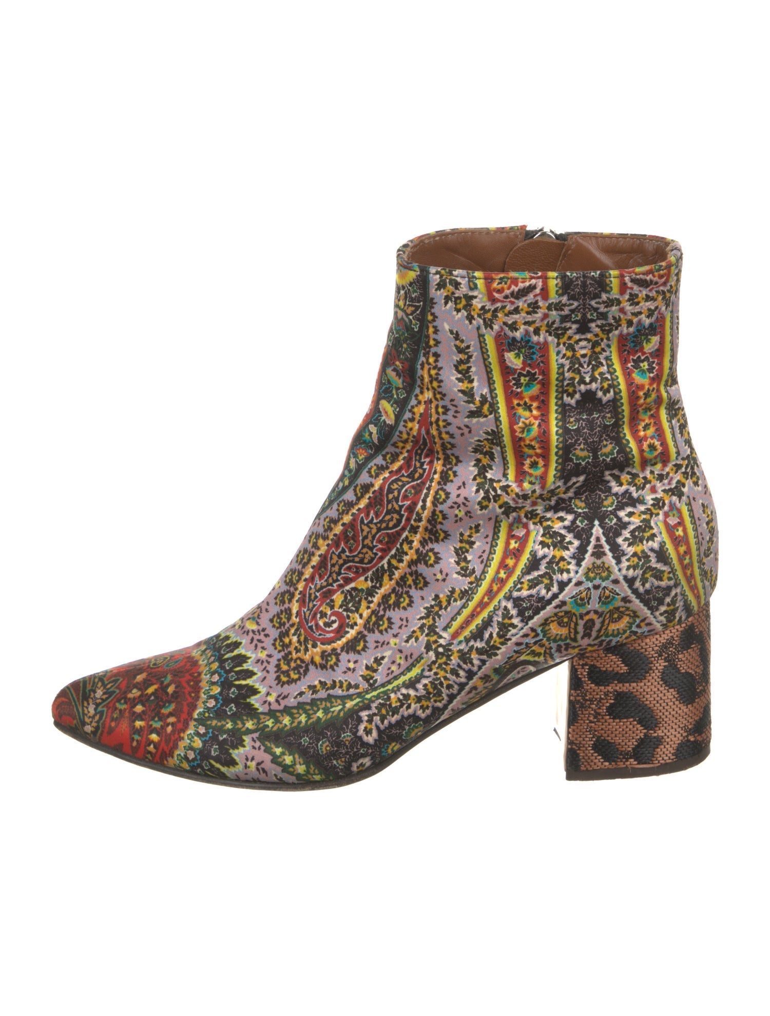 Etro Paisley Print Western Boots