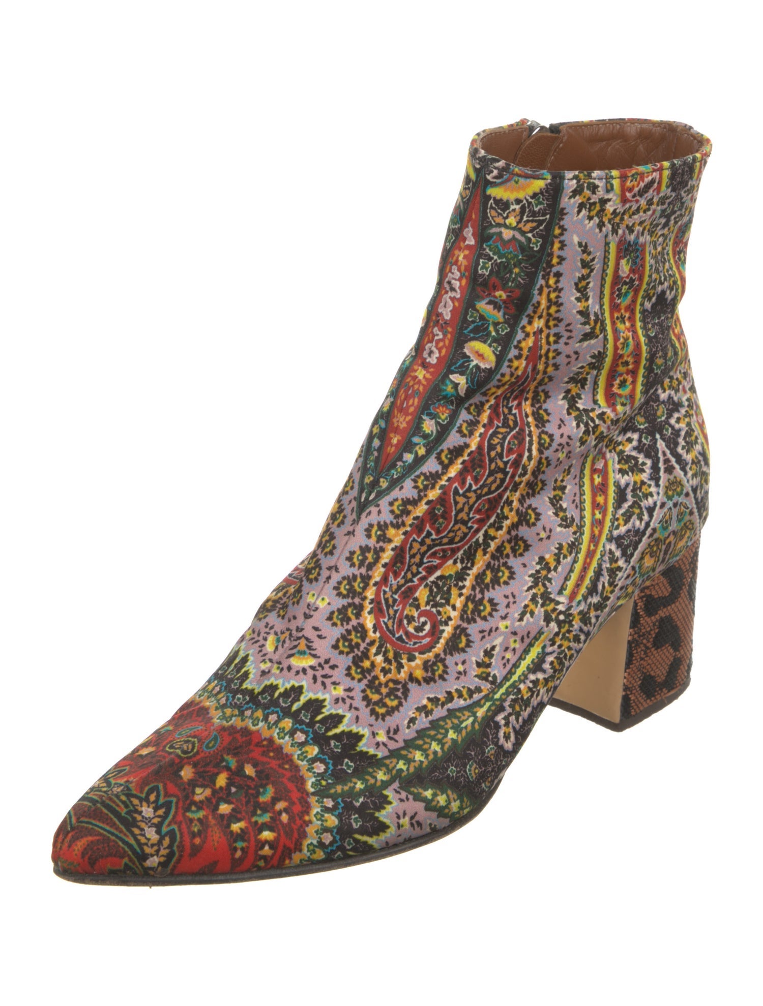 Etro Paisley Print Western Boots