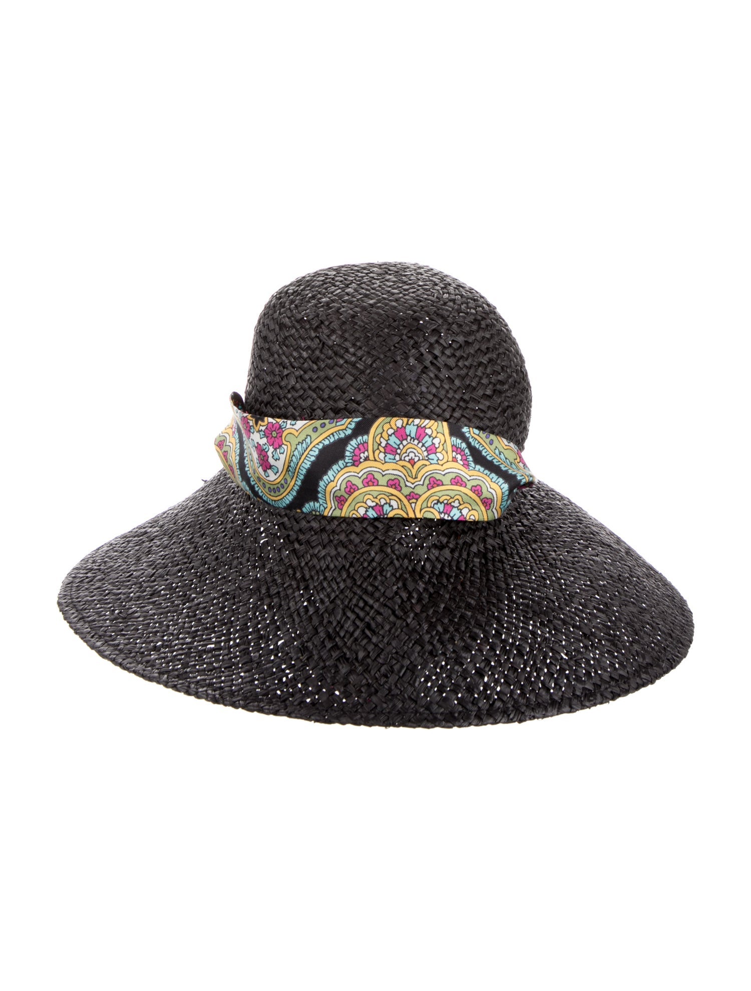 Etro Raffia Woven Wide Brim Sun Hat