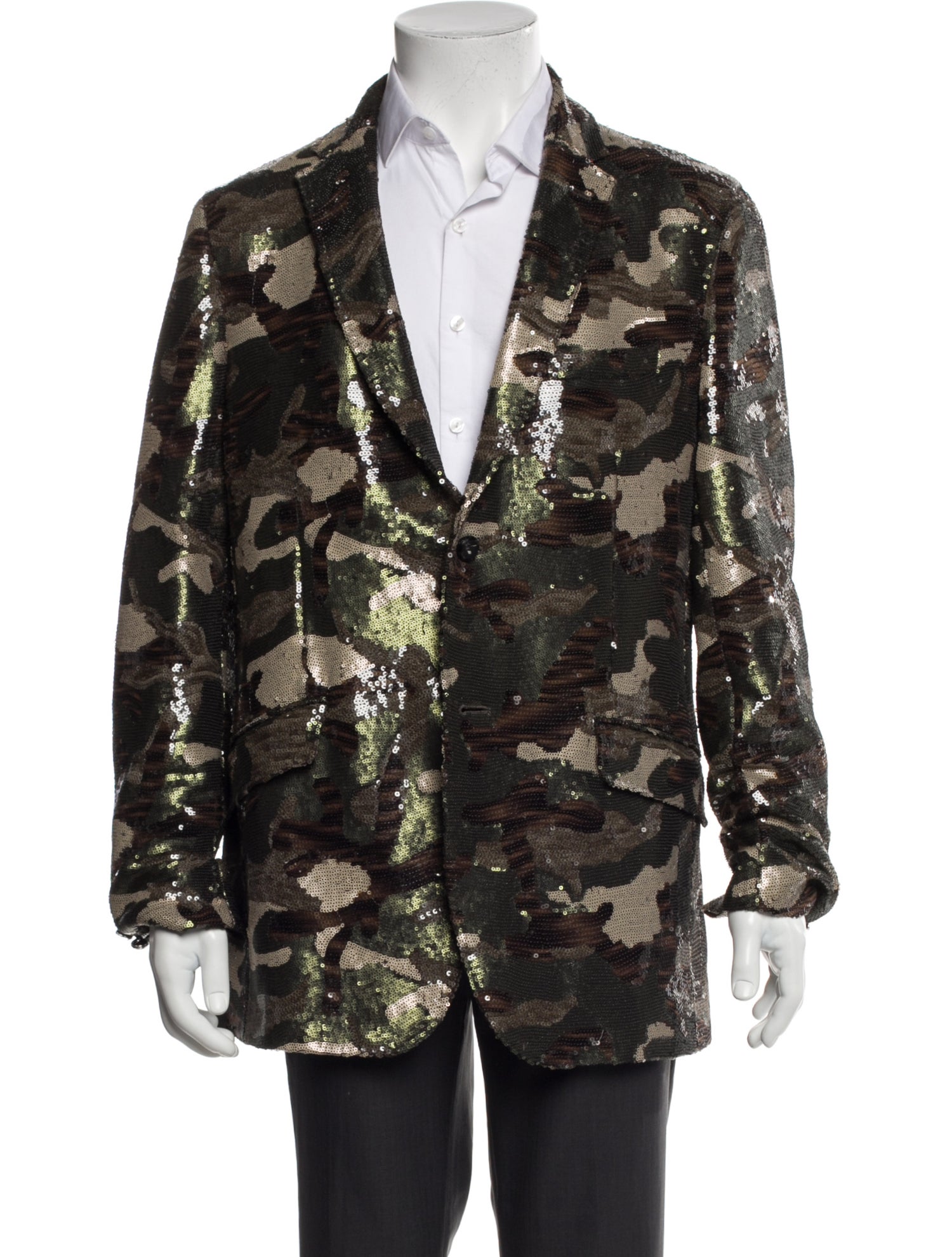 Etro Printed Sequin Embellishments Blazer