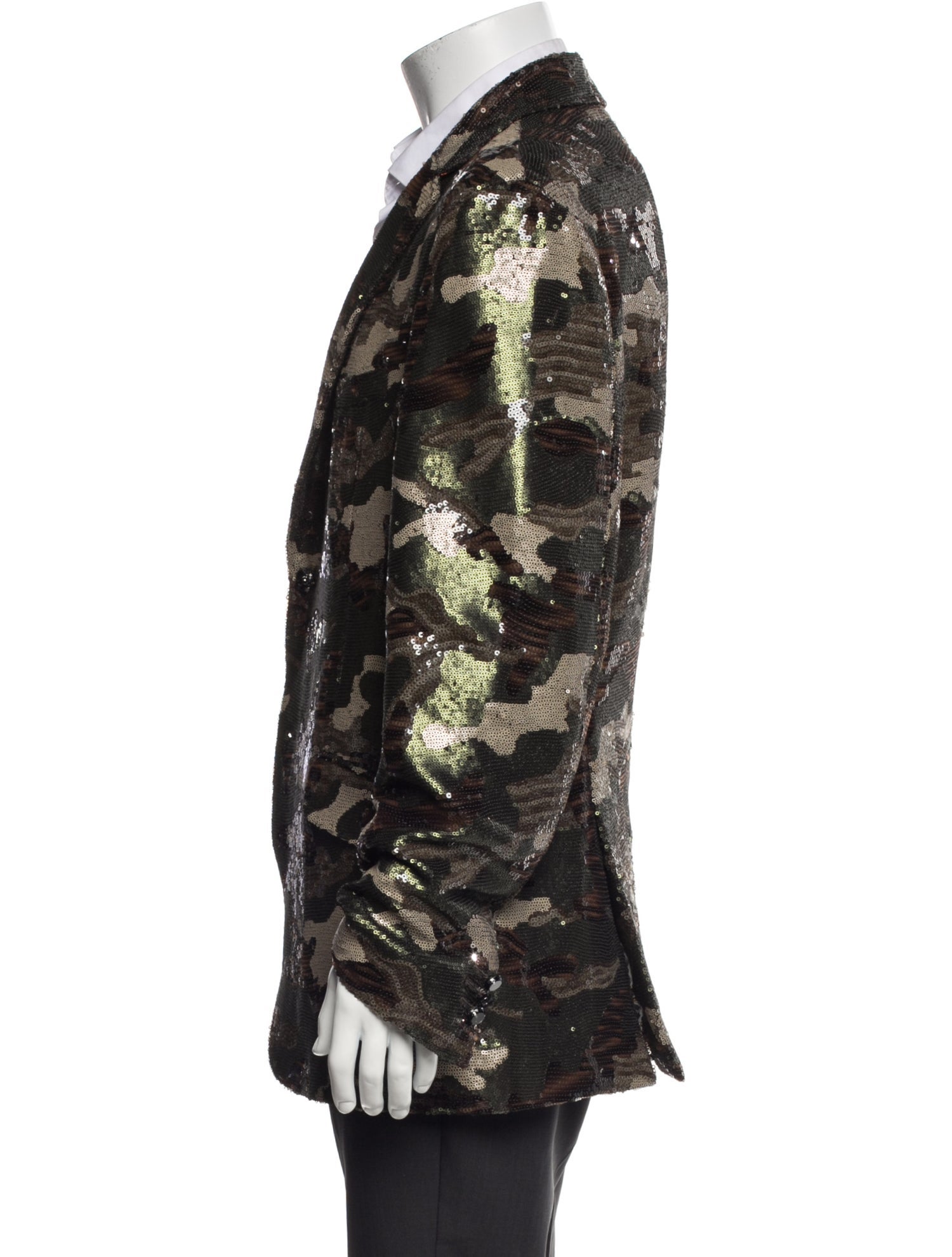 Etro Printed Sequin Embellishments Blazer