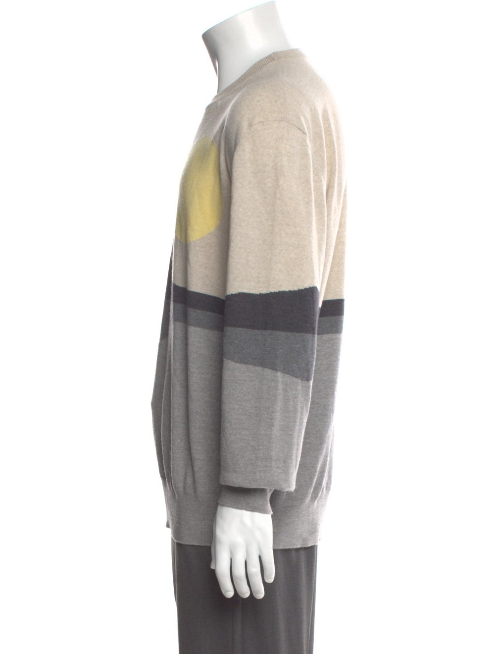 Etro Wool Colorblock Pattern Pullover - image 2