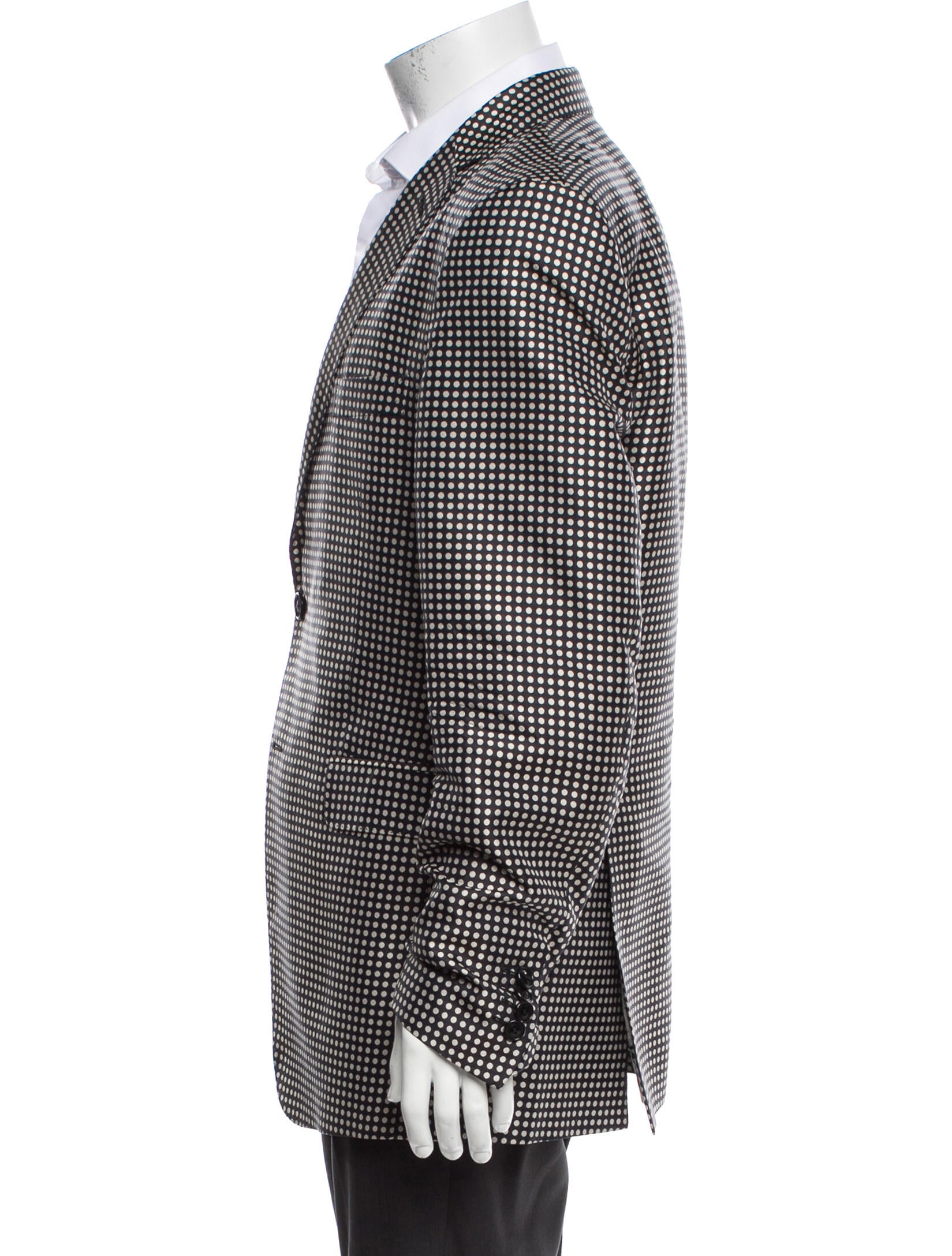 Etro Silk Polka Dot Print Blazer
