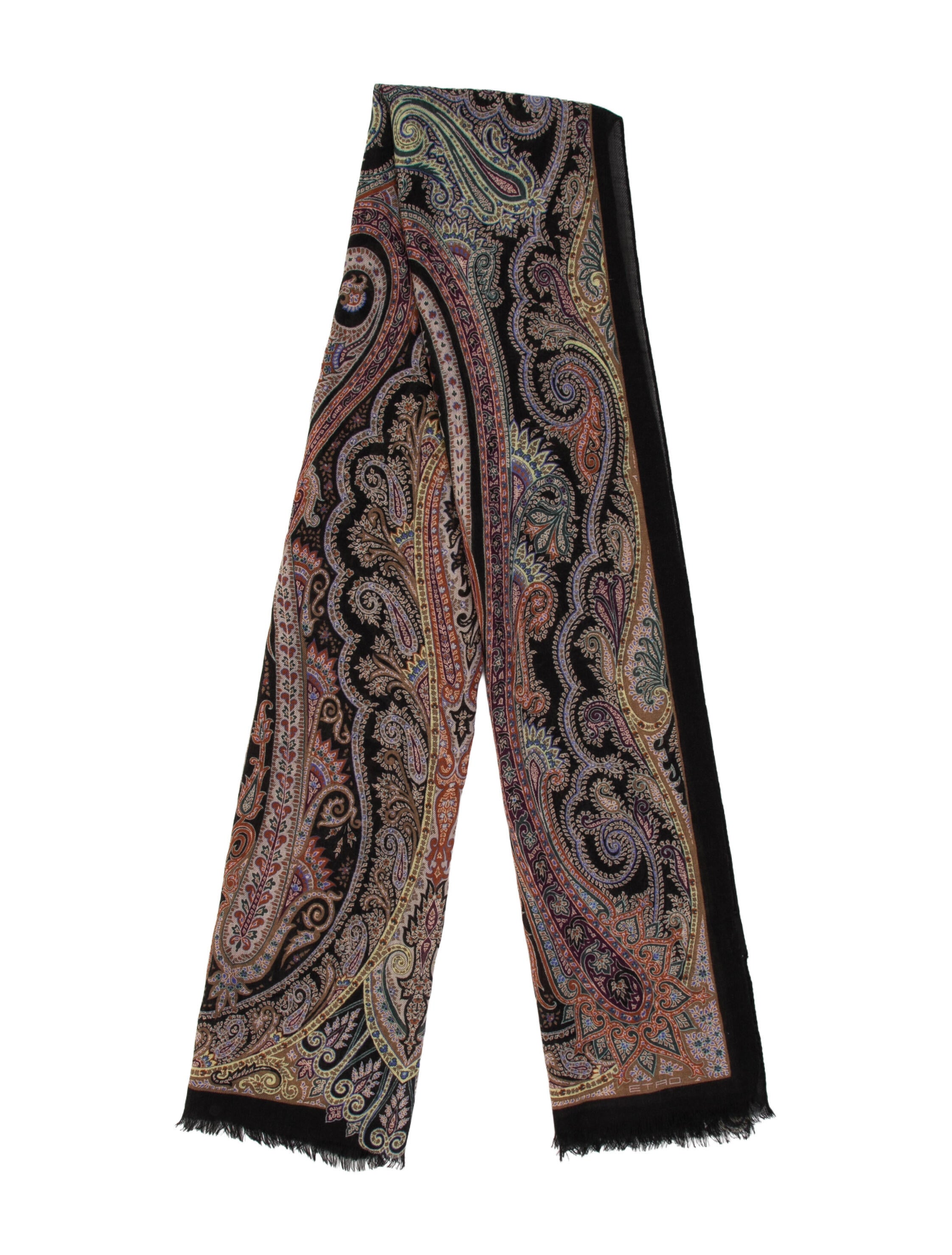 Etro Paisley Print Scarf