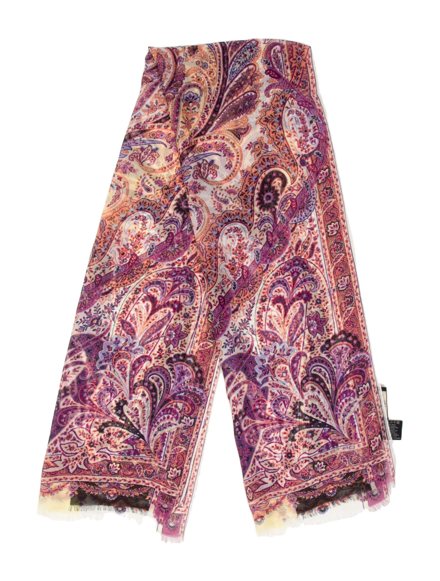 Etro Silk Paisley Print Scarf
