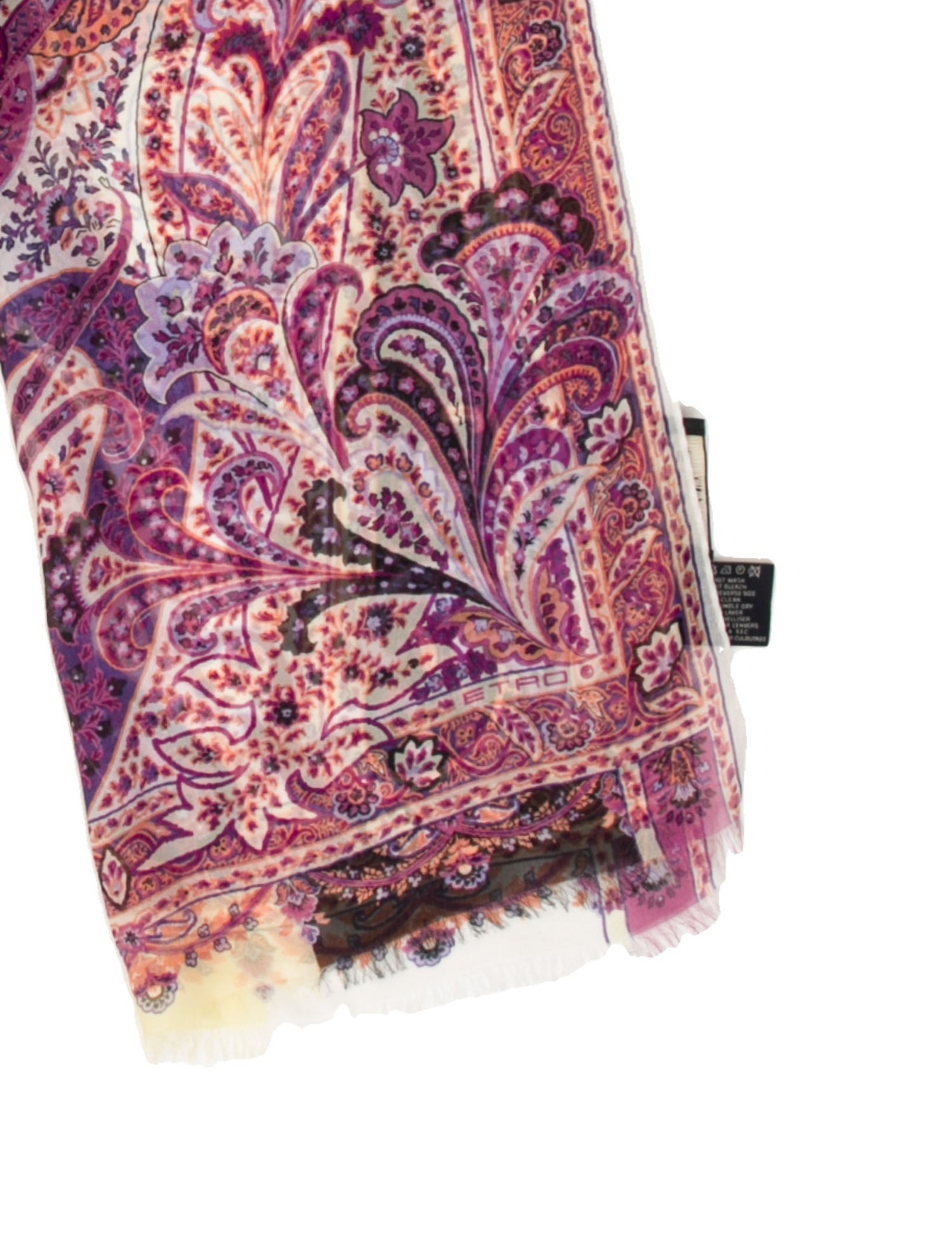 Etro Silk Paisley Print Scarf