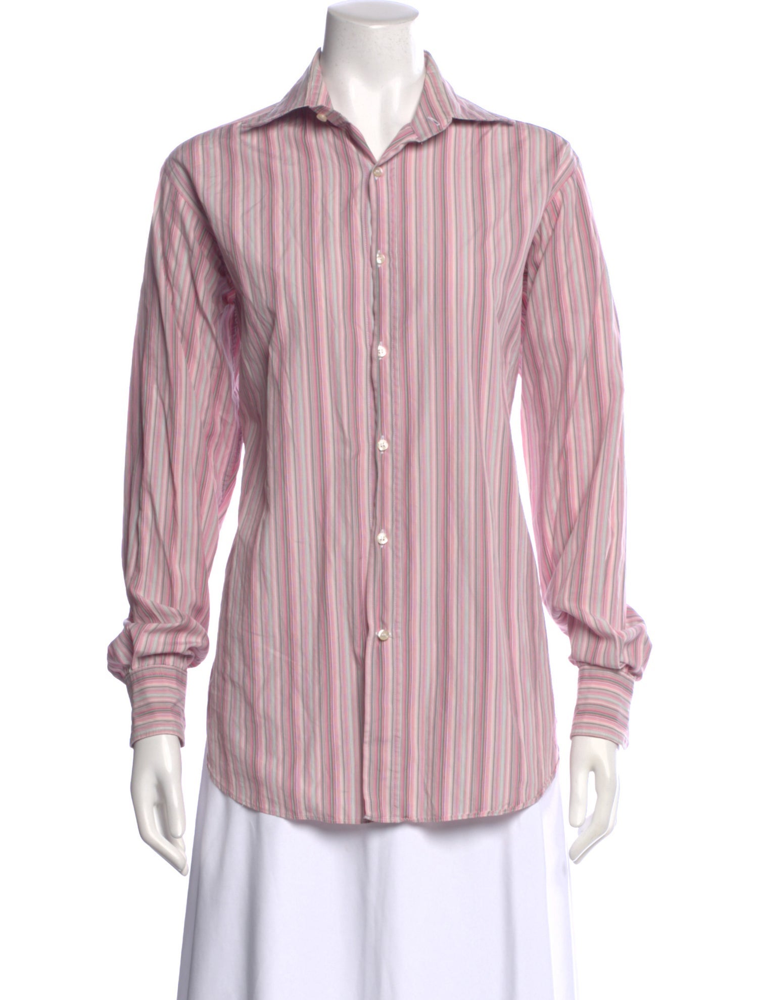 Etro Striped Long Sleeve Blouse