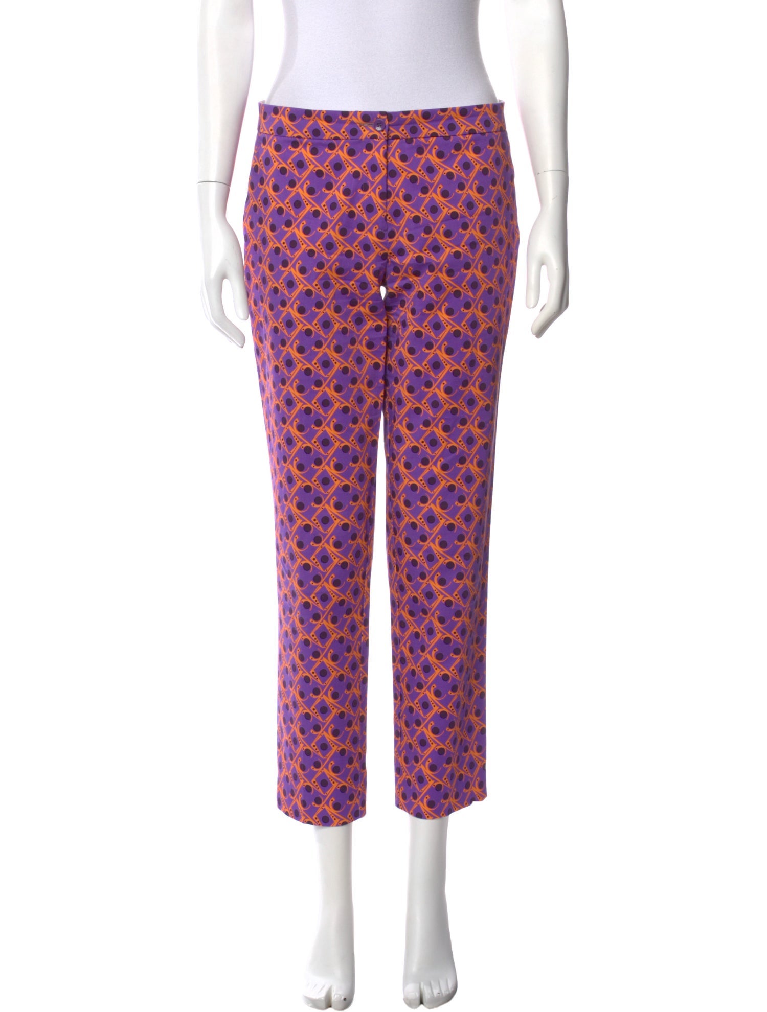 Etro Printed Straight Leg Pants